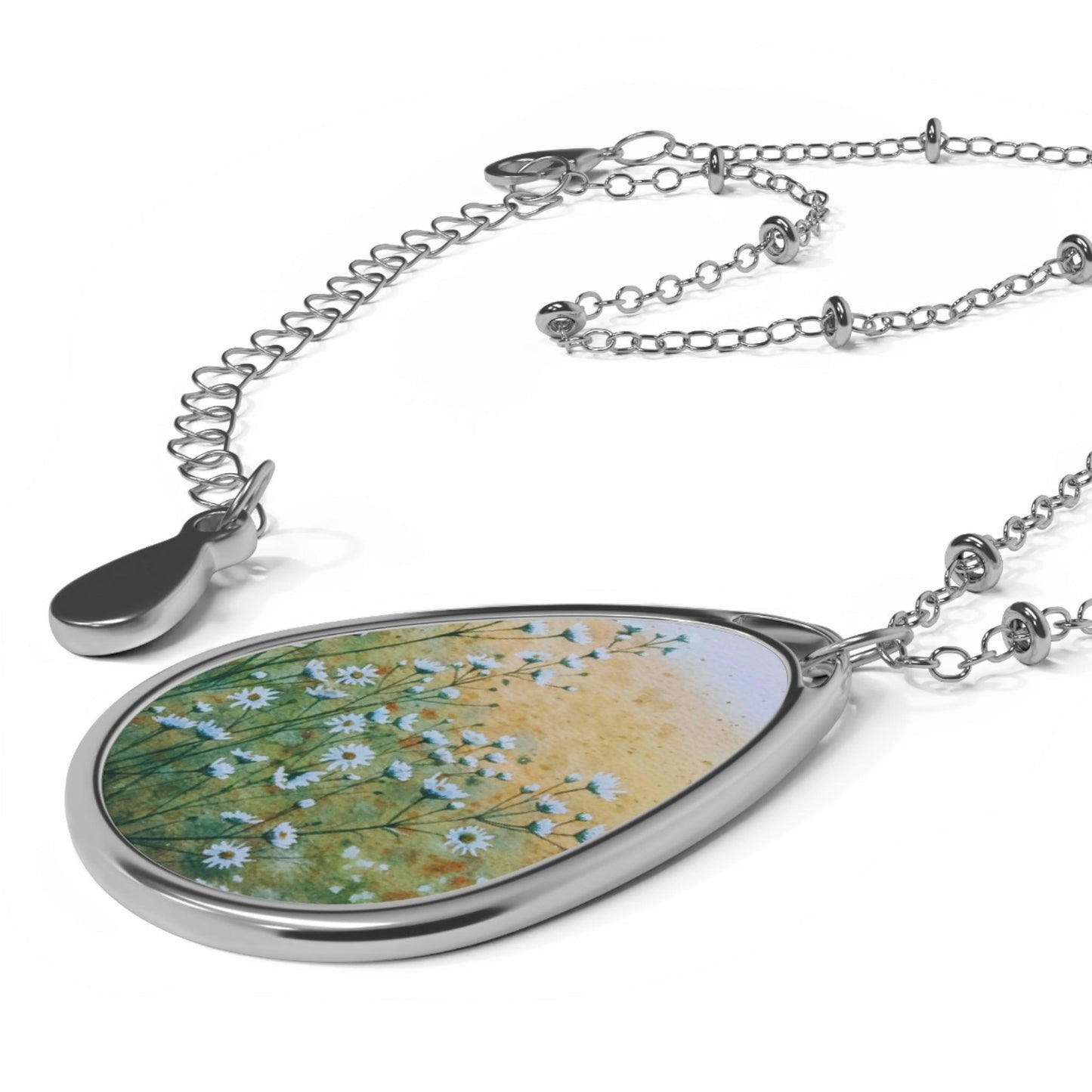 Asters Oval Necklace - GroveWisdom