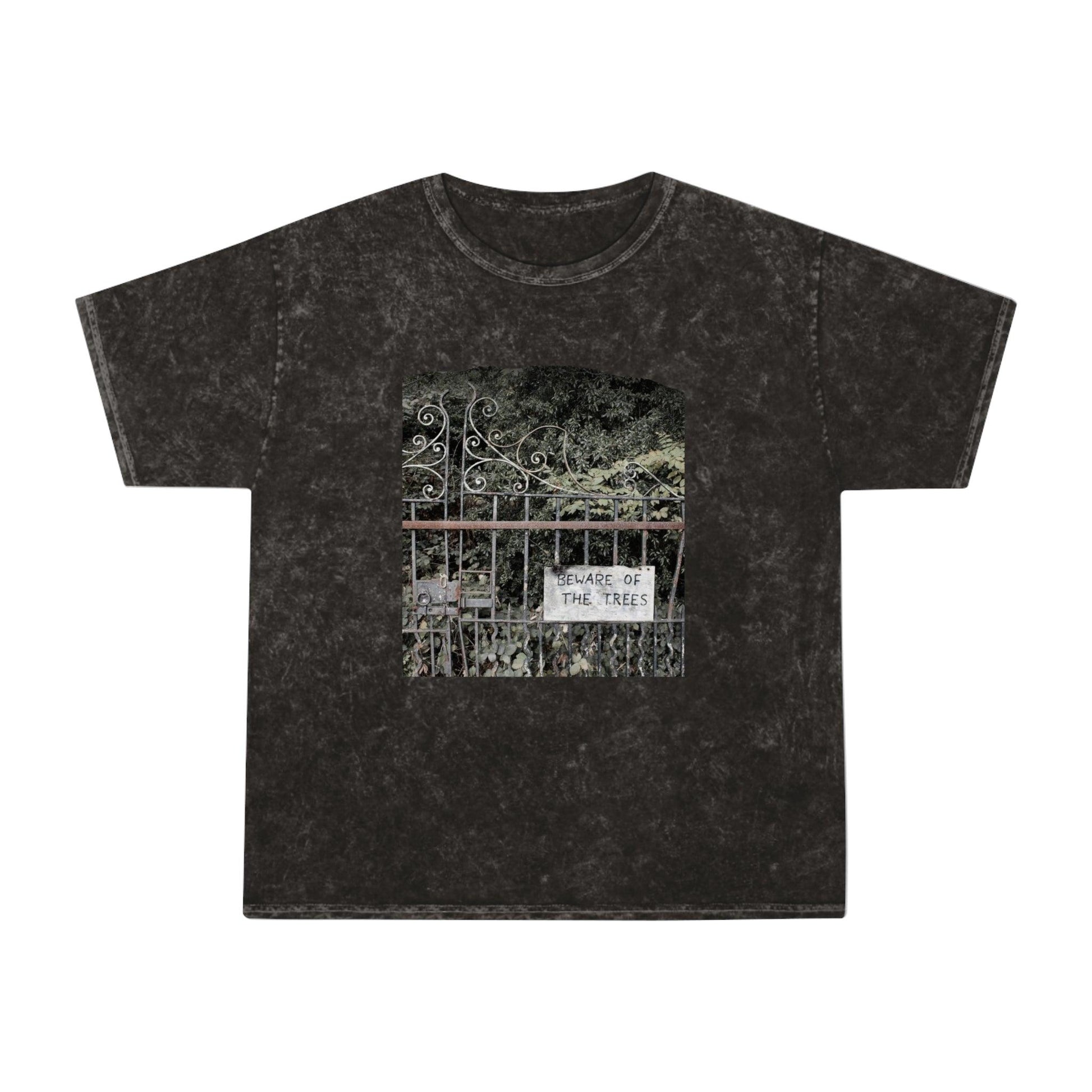 Beware the Trees Graveyard Unisex Mineral Wash T-Shirt - GroveWisdom