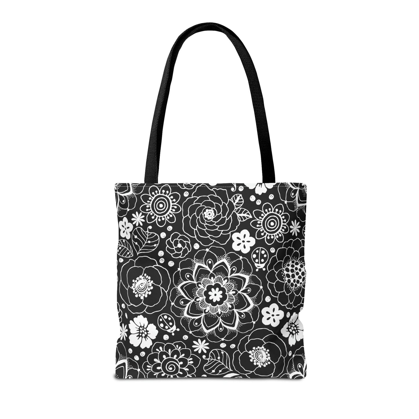 Black and White Mandala Tote - GroveWisdom