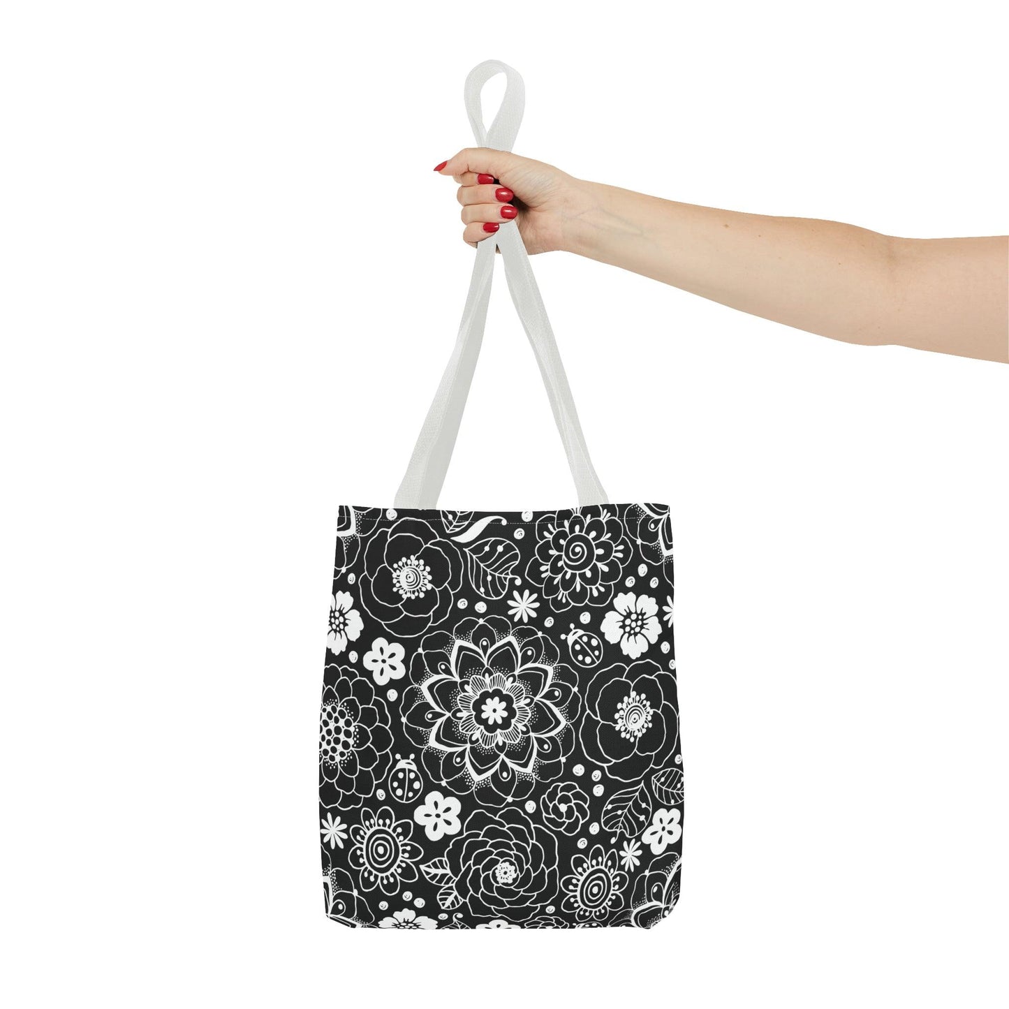 Black and White Mandala Tote - GroveWisdom