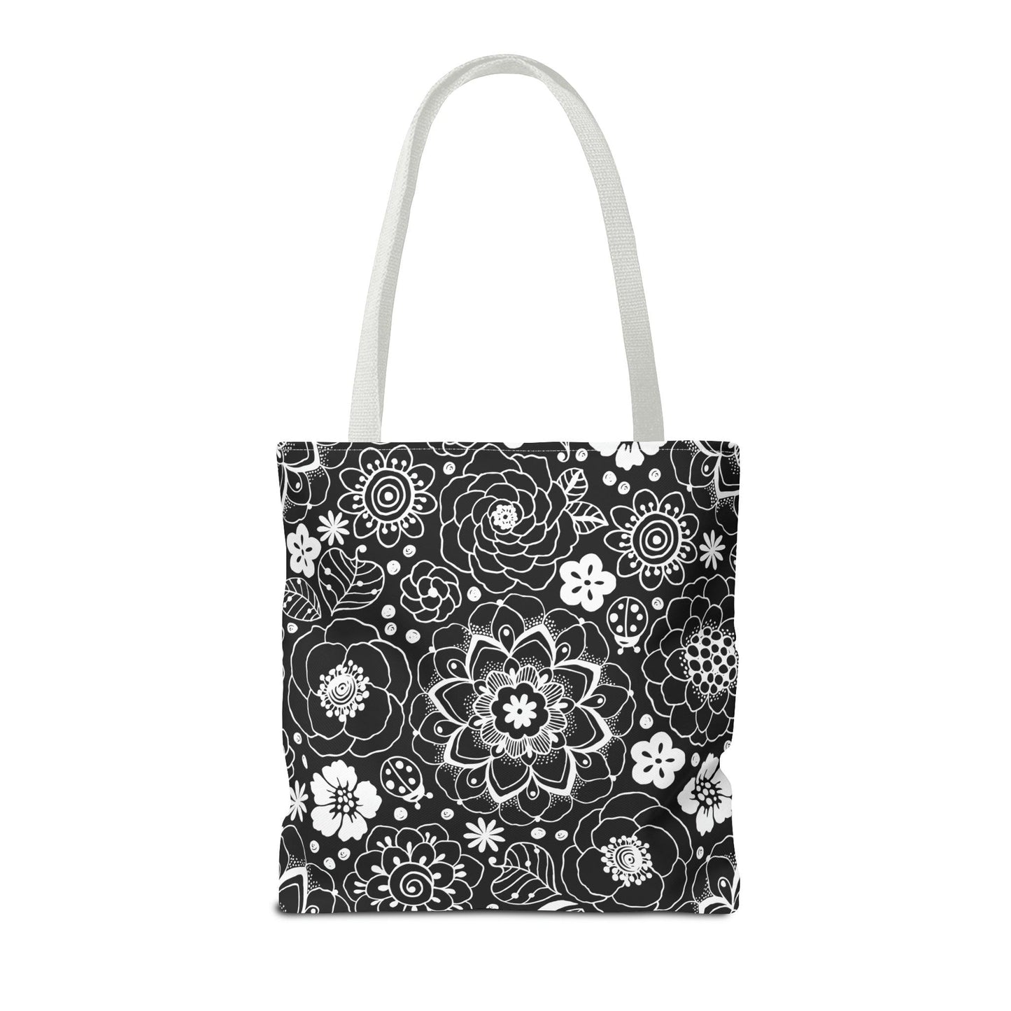 Black and White Mandala Tote - GroveWisdom