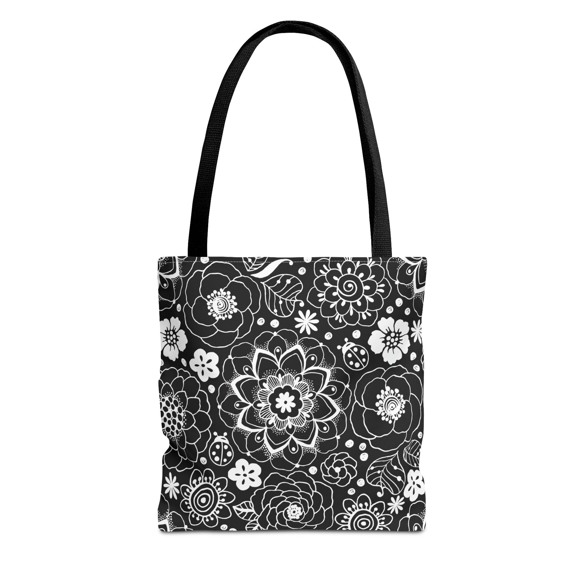 Black and White Mandala Tote - GroveWisdom