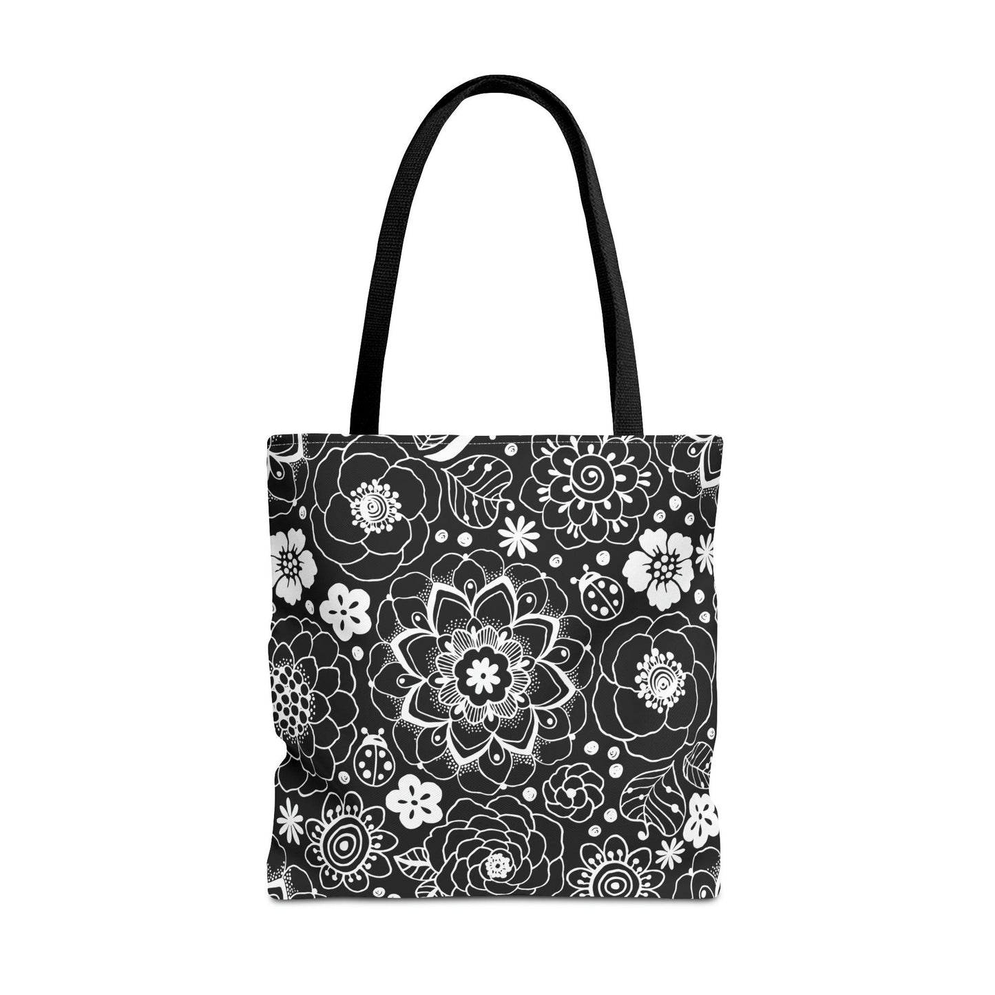 Black and White Mandala Tote - GroveWisdom