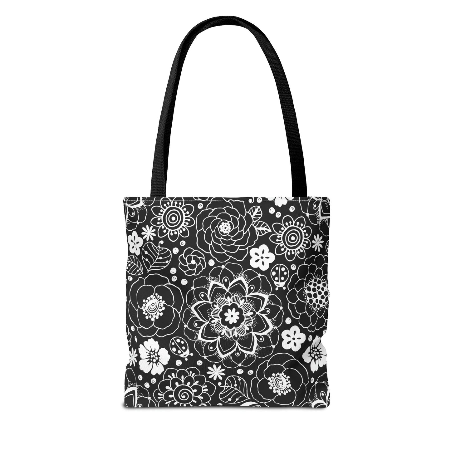 Black and White Mandala Tote - GroveWisdom