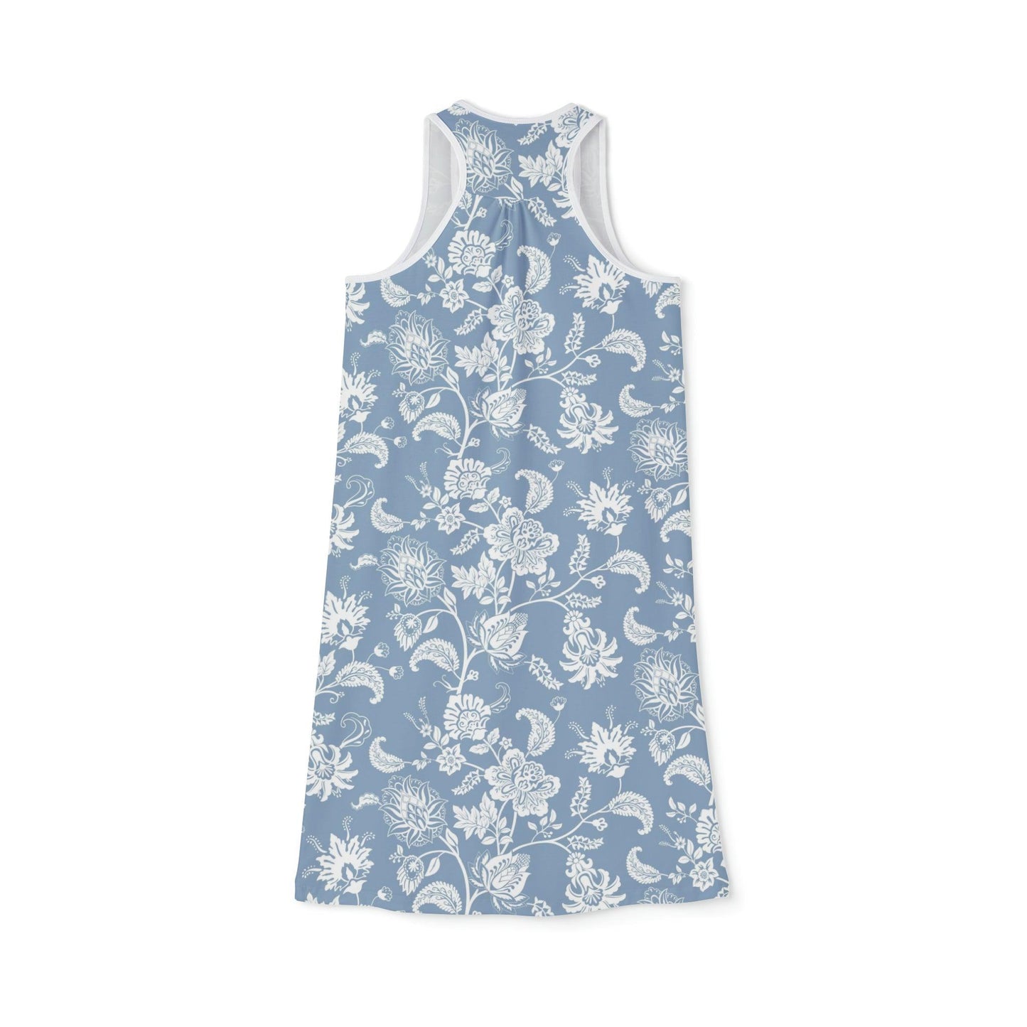 Blue Toile Women's Racerback Dress - GroveWisdom