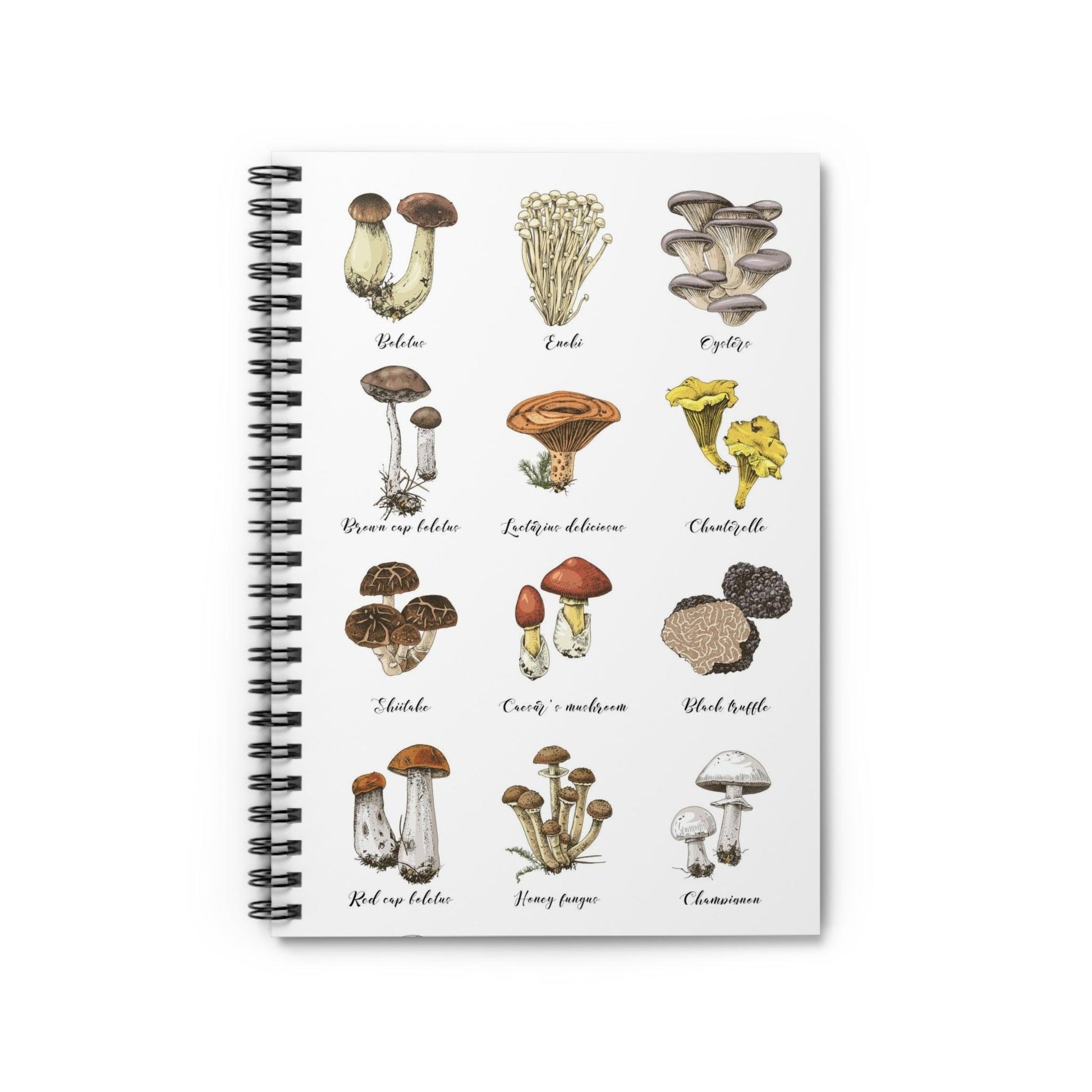 Botanical Mushroom Spiral Notebook - GroveWisdom