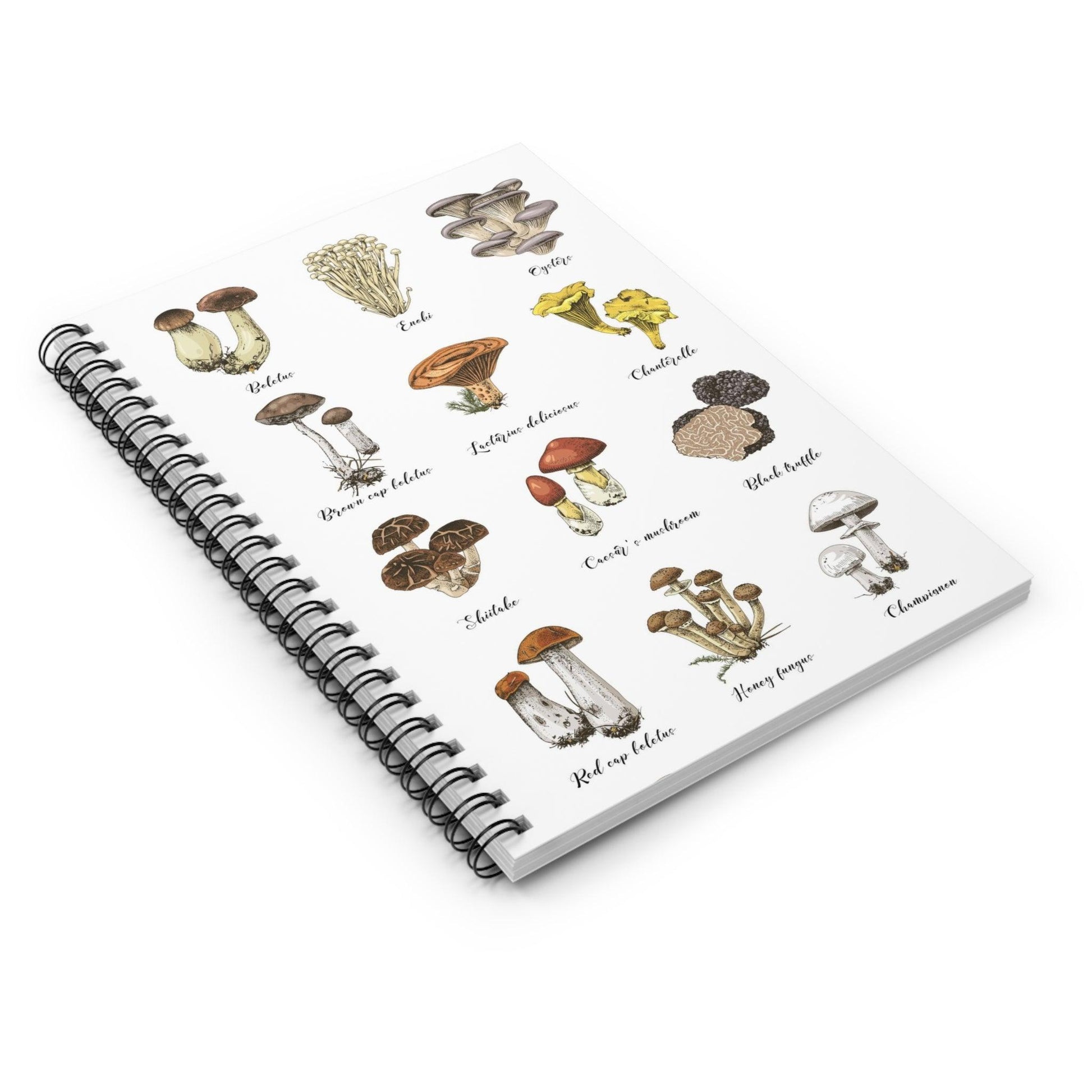 Botanical Mushroom Spiral Notebook - GroveWisdom