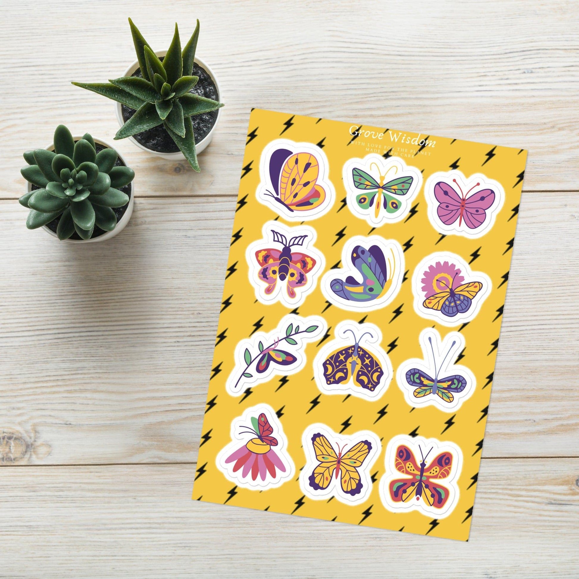 Butterfly Sticker sheet - GroveWisdom