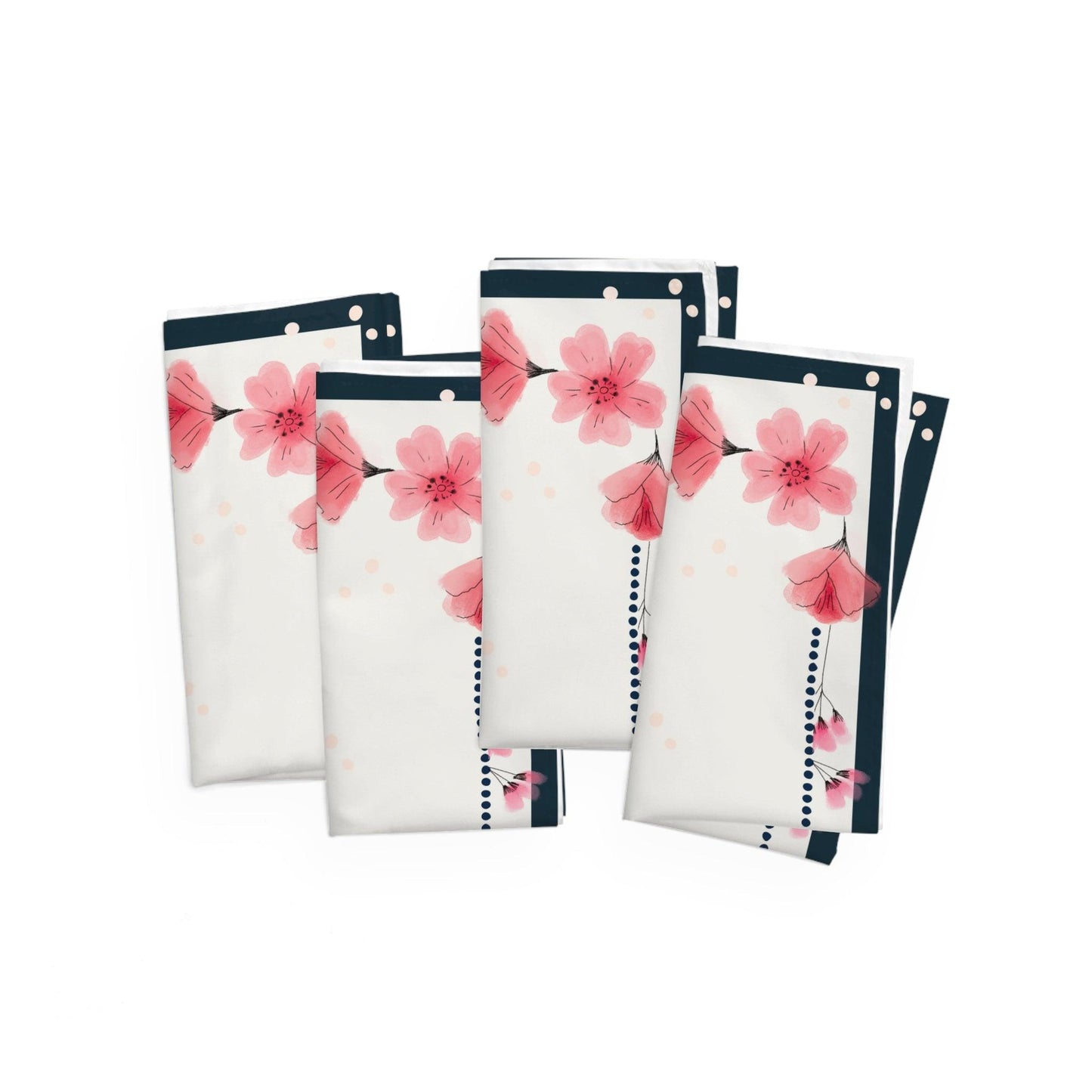 Cherry Blossom Cloth Napkins, Set of 4 - GroveWisdom