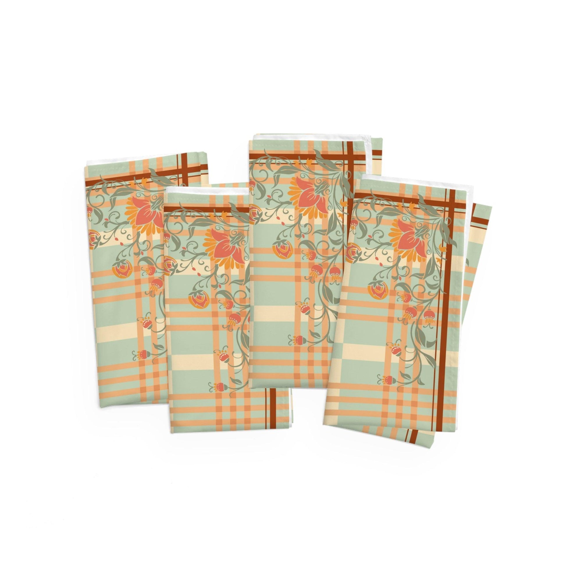 Chrysanthemum Napkins, set of 4 - GroveWisdom