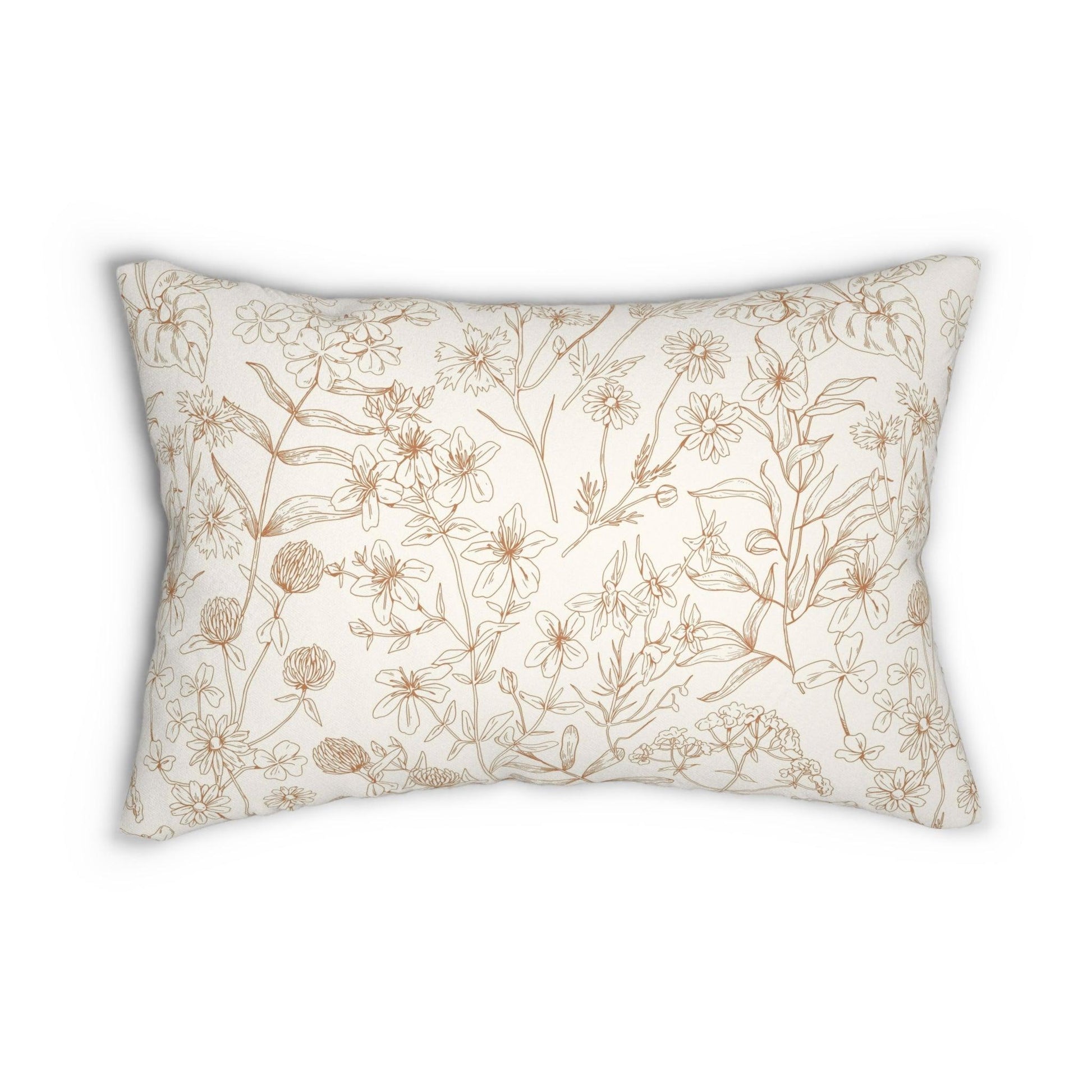 Clover Flowers Lumbar Pillow - GroveWisdom