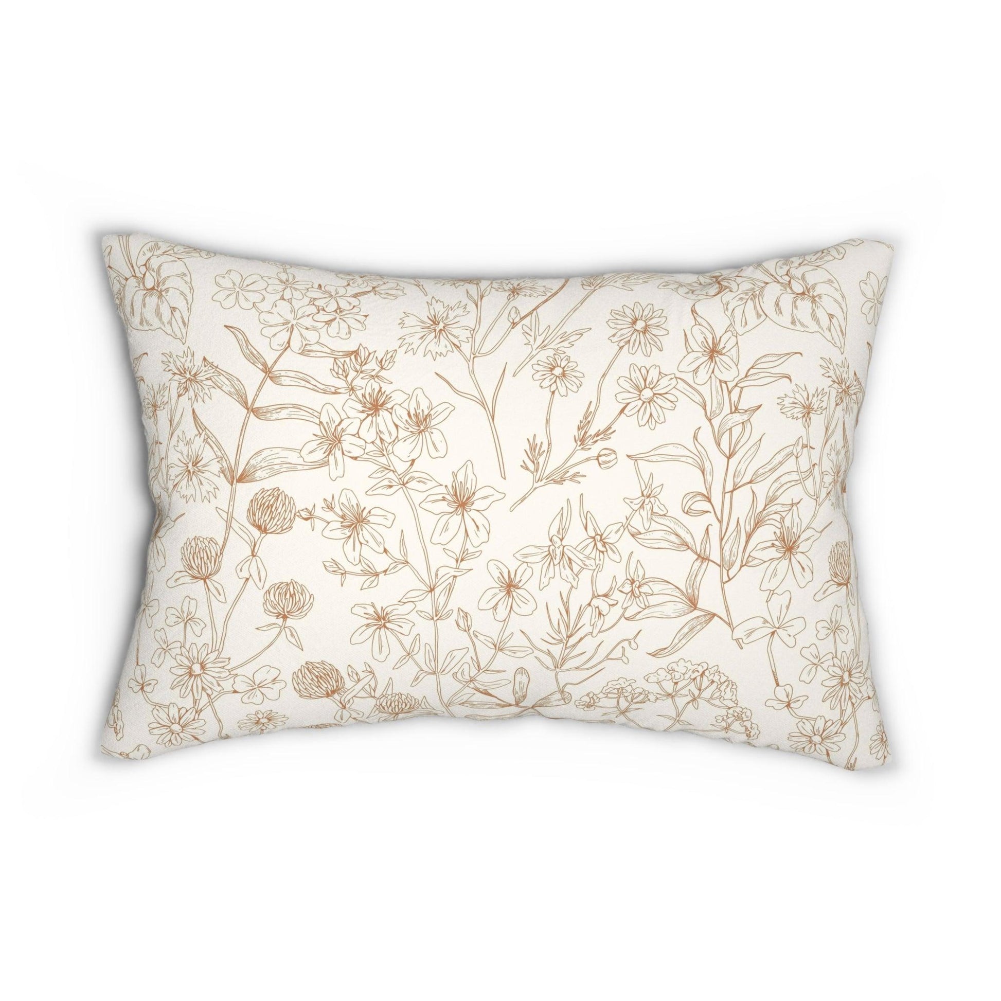 Clover Flowers Lumbar Pillow - GroveWisdom