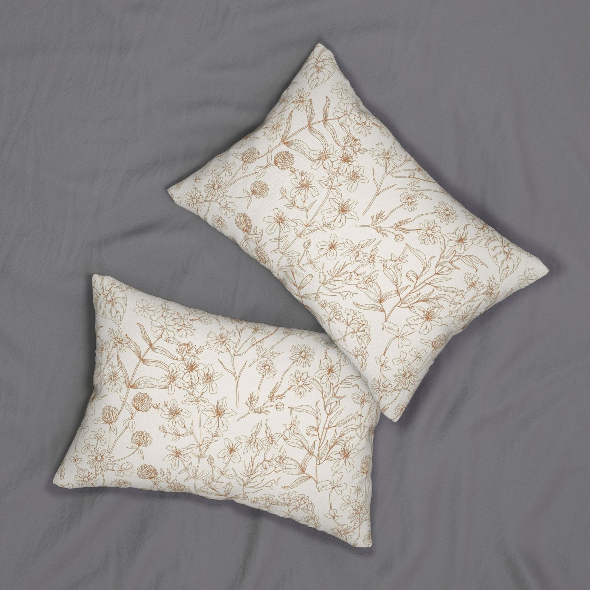 Clover Flowers Lumbar Pillow - GroveWisdom