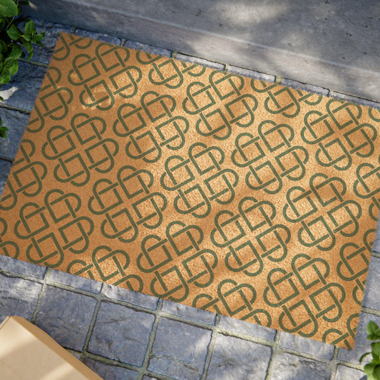 Clover Knot Coir Doormat - GroveWisdom