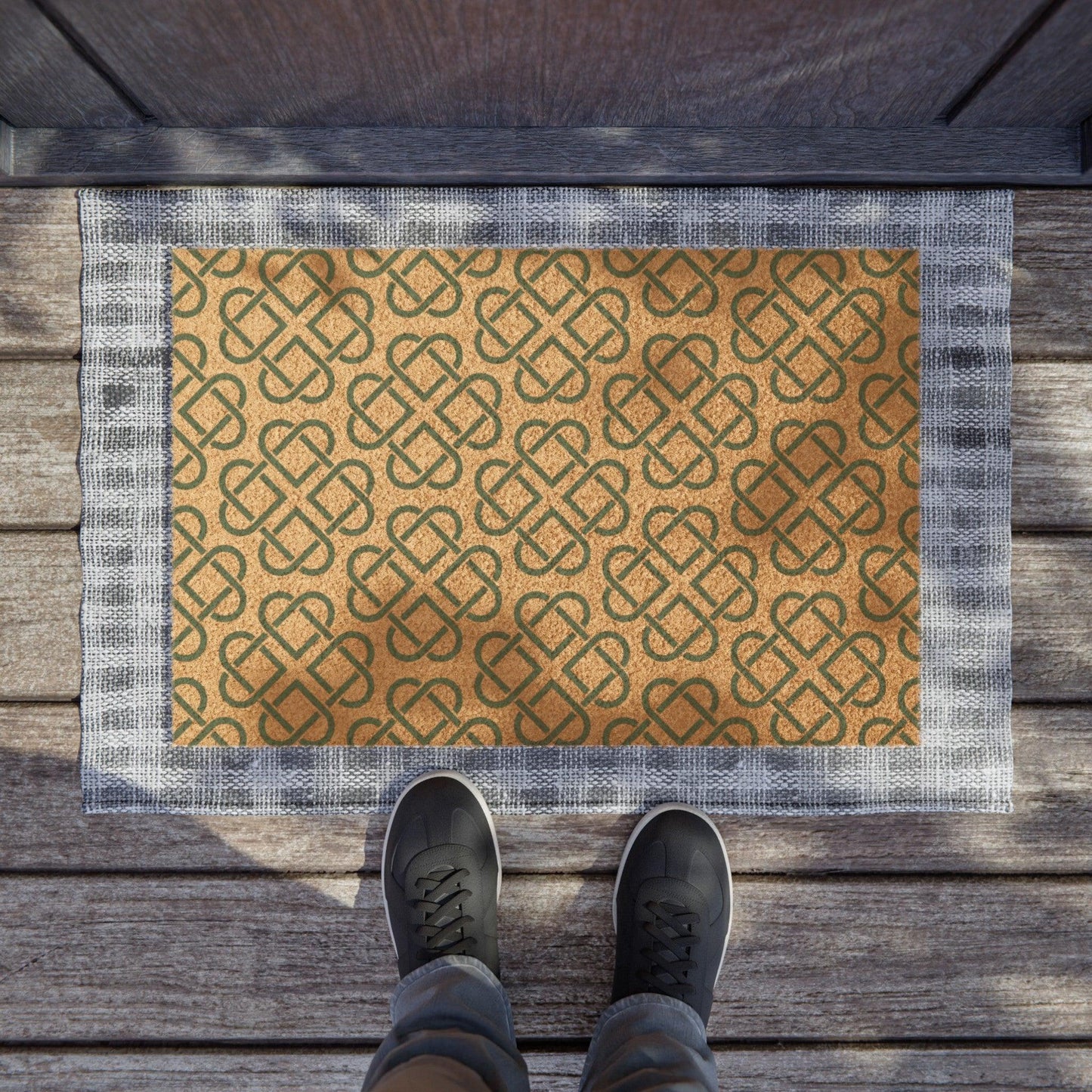 Clover Knot Coir Doormat - GroveWisdom