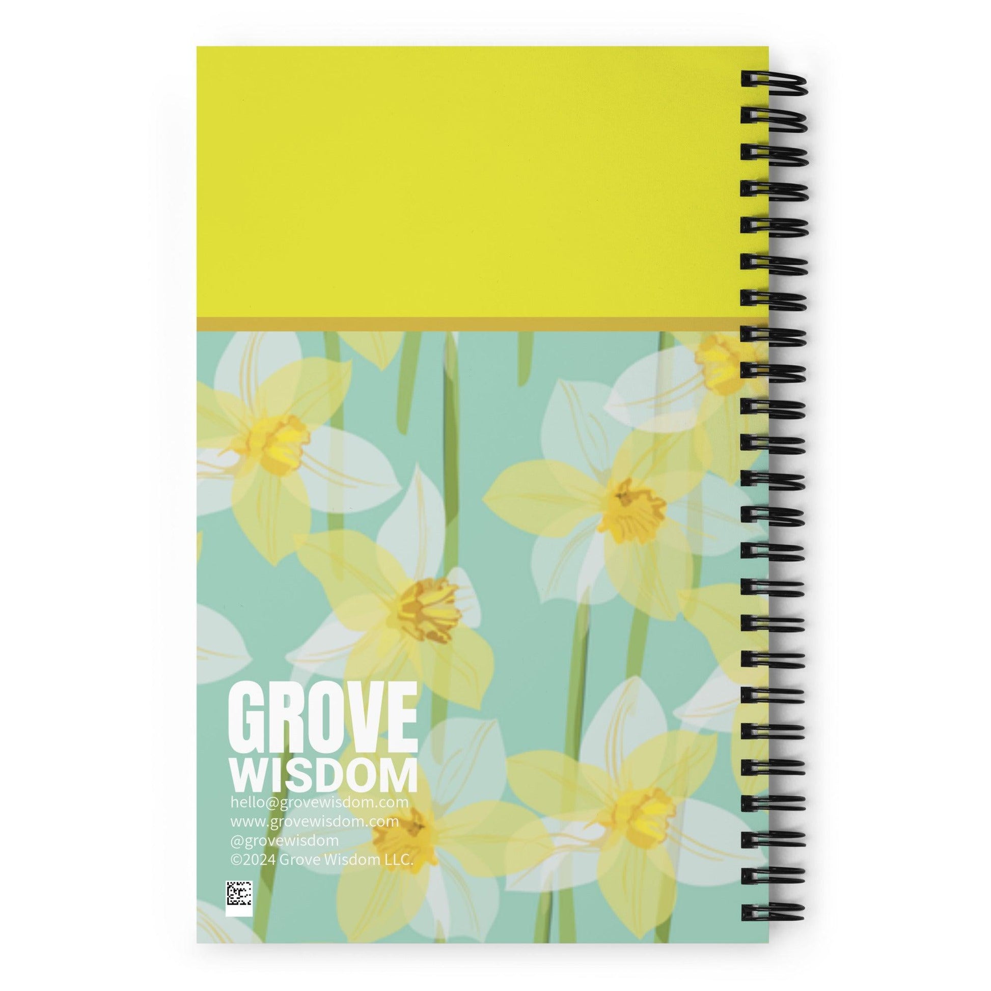 Daffodil Color Block Spiral notebook - GroveWisdom