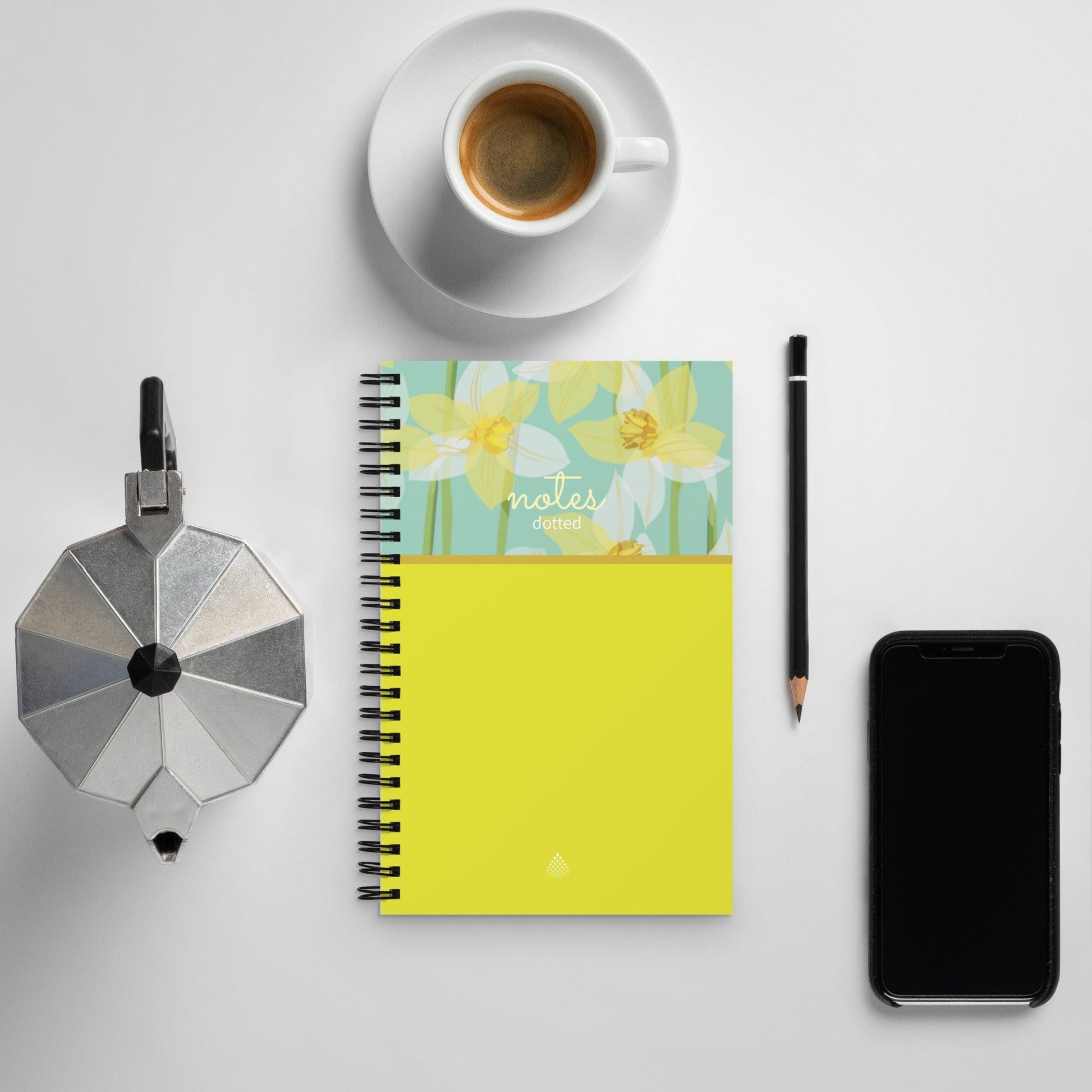 Daffodil Color Block Spiral notebook - GroveWisdom