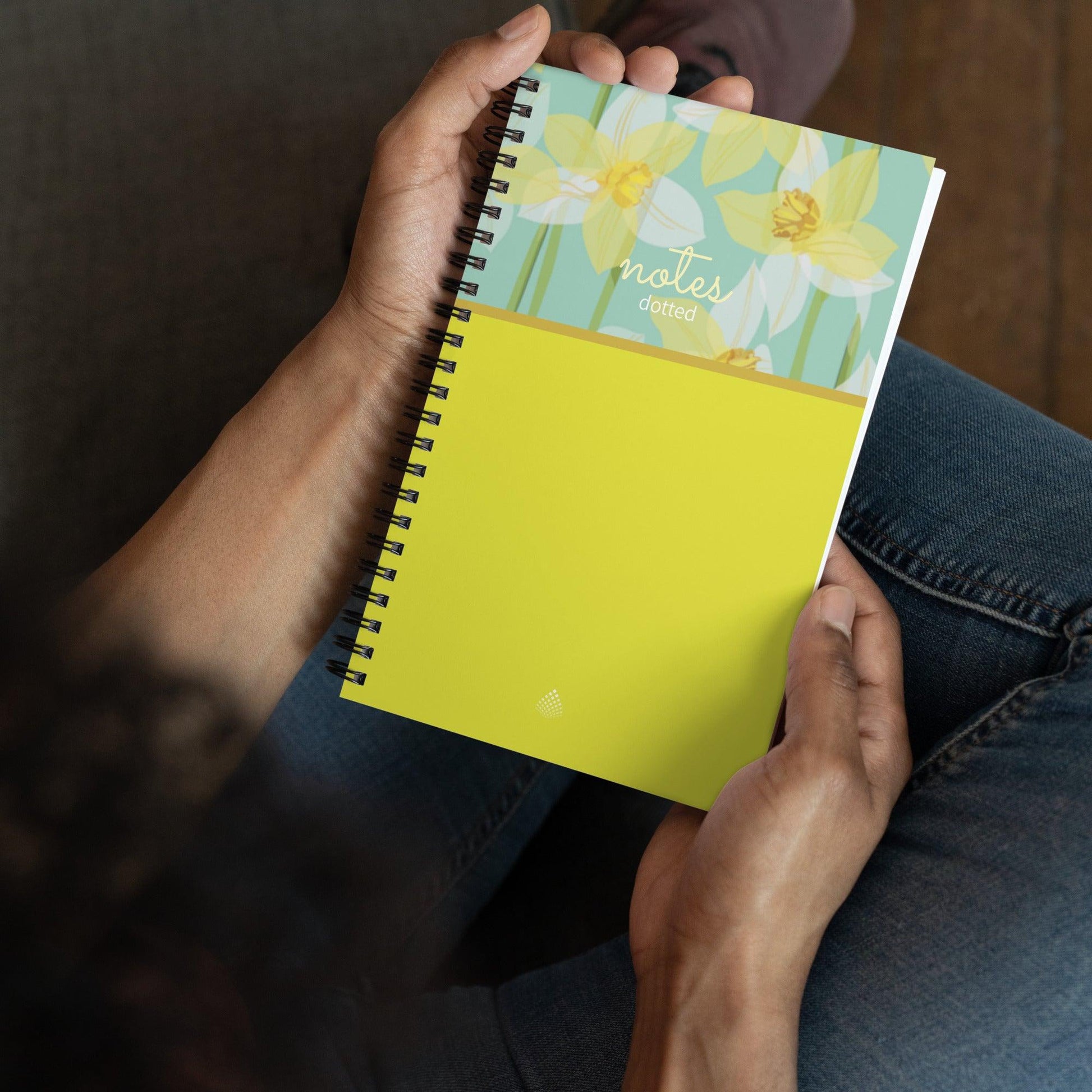 Daffodil Color Block Spiral notebook - GroveWisdom