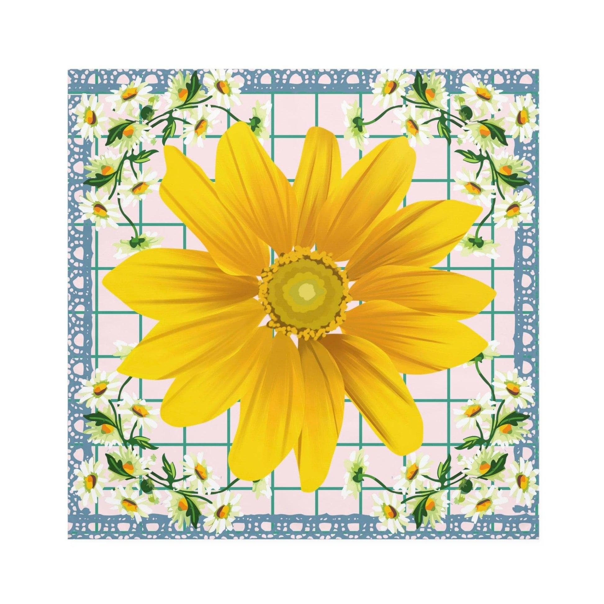 Daisies Cloth Napkins, set of 4 - GroveWisdom