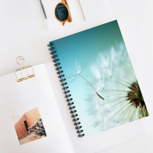 Dandelion Pappus Spiral Notebook - Ruled Line - GroveWisdom