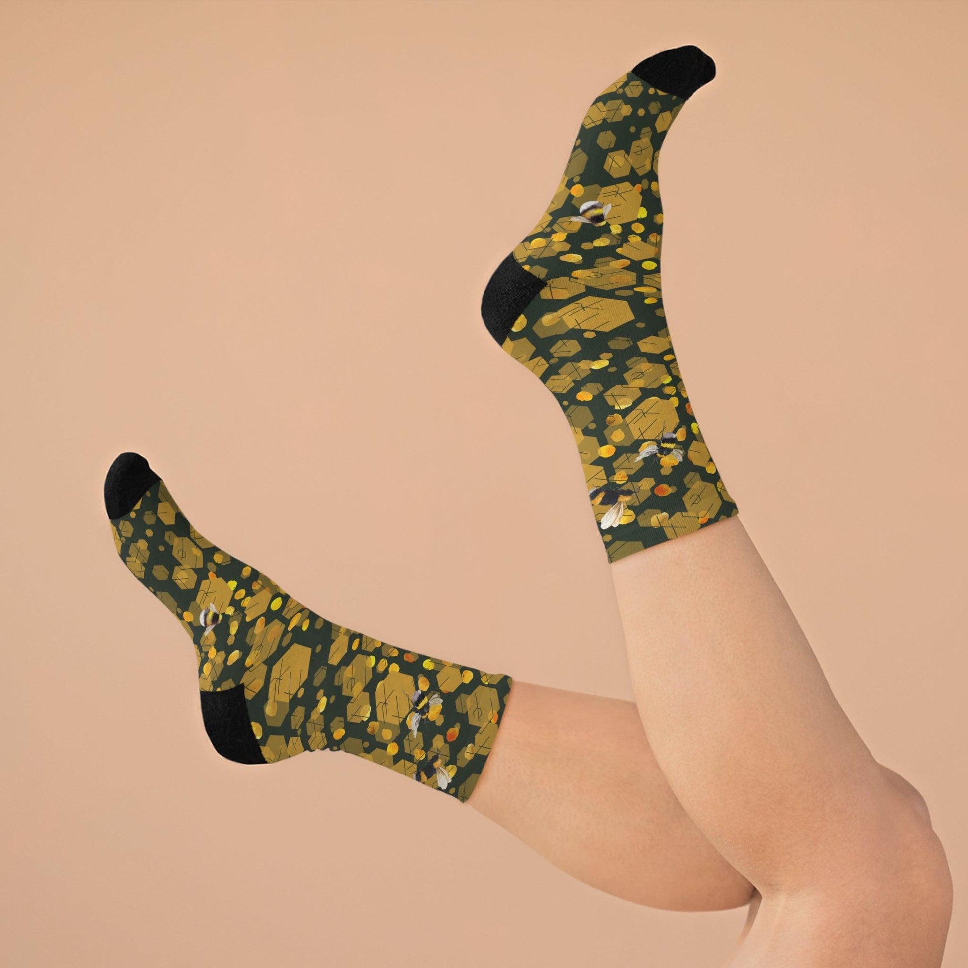 Drippin Honey Recycled Poly Socks - GroveWisdom