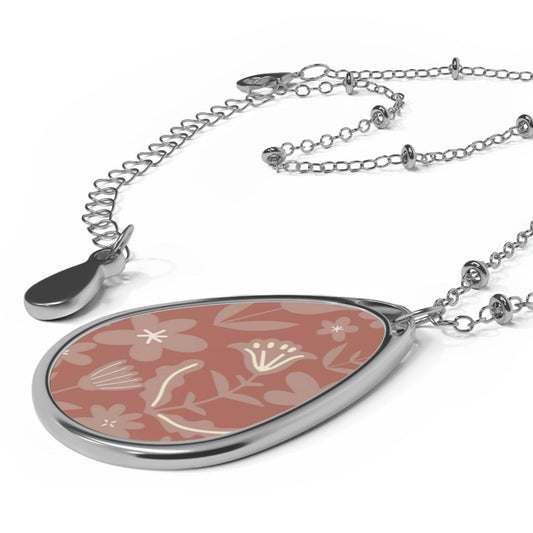 Dusty Rose Botanical Necklace - GroveWisdom