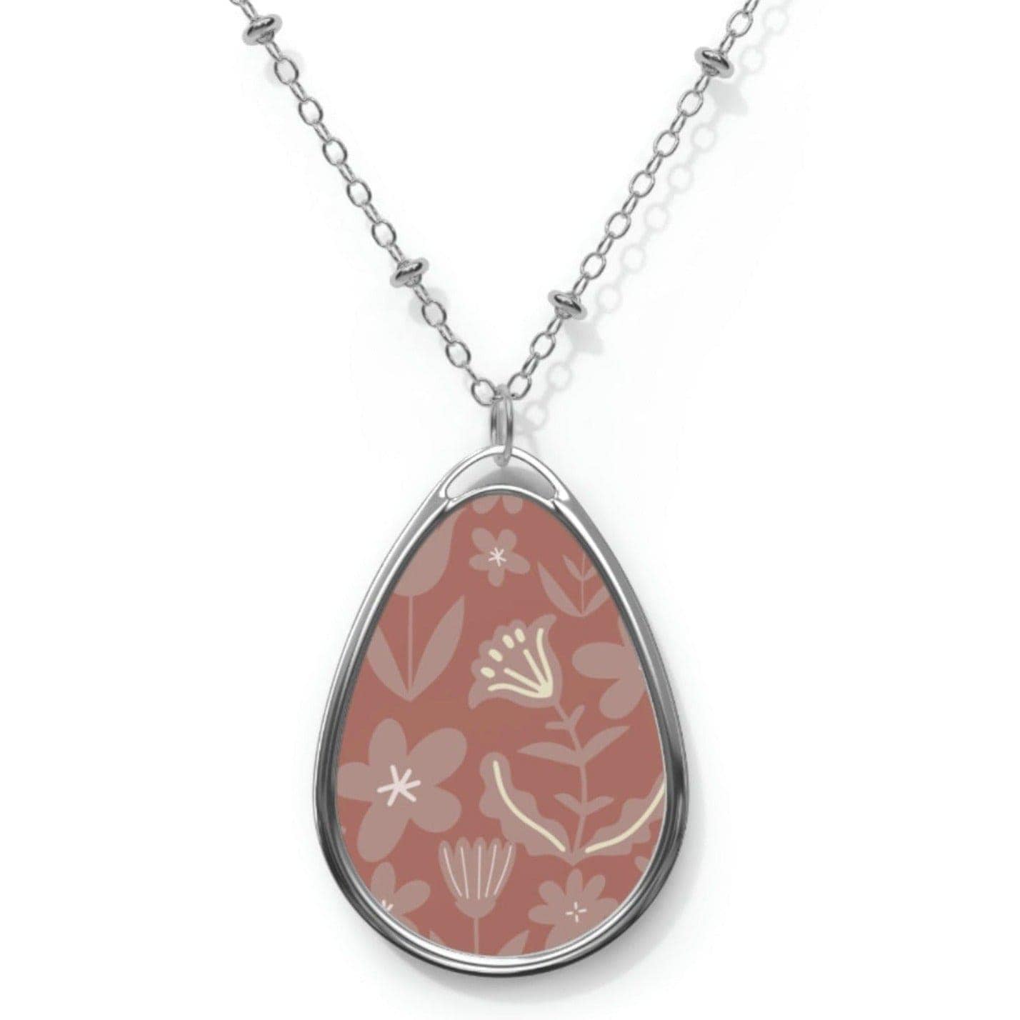 Dusty Rose Botanical Necklace - GroveWisdom