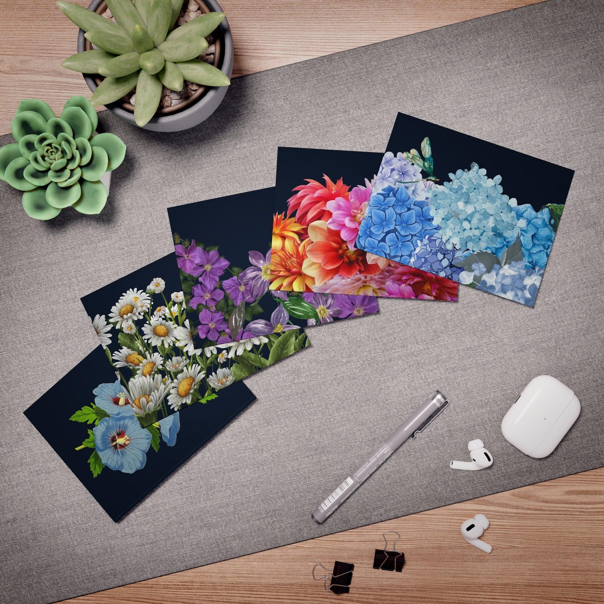 Flower Greeting Card (5-pack) - GroveWisdom