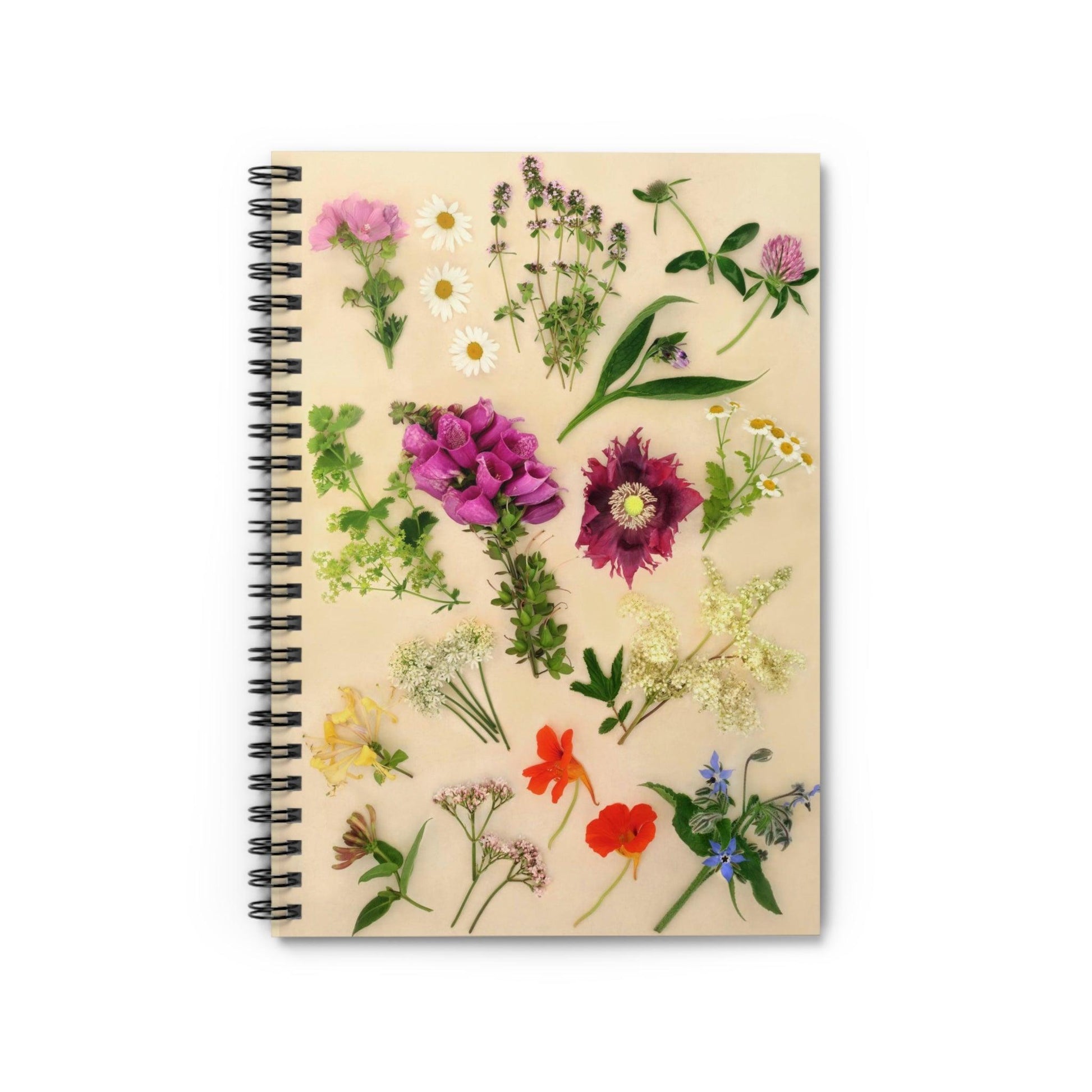 Flower Specimen Spiral Notebook - Ruled Line - GroveWisdom