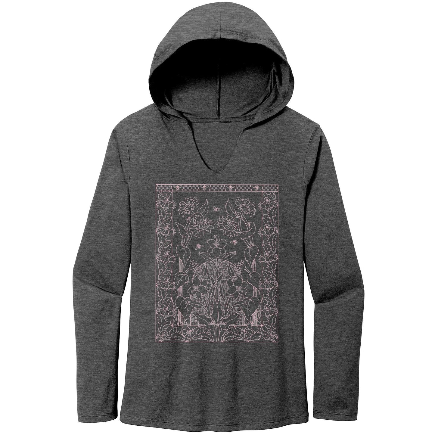 For the Bees Long Sleeve Hoodie Tee - GroveWisdom