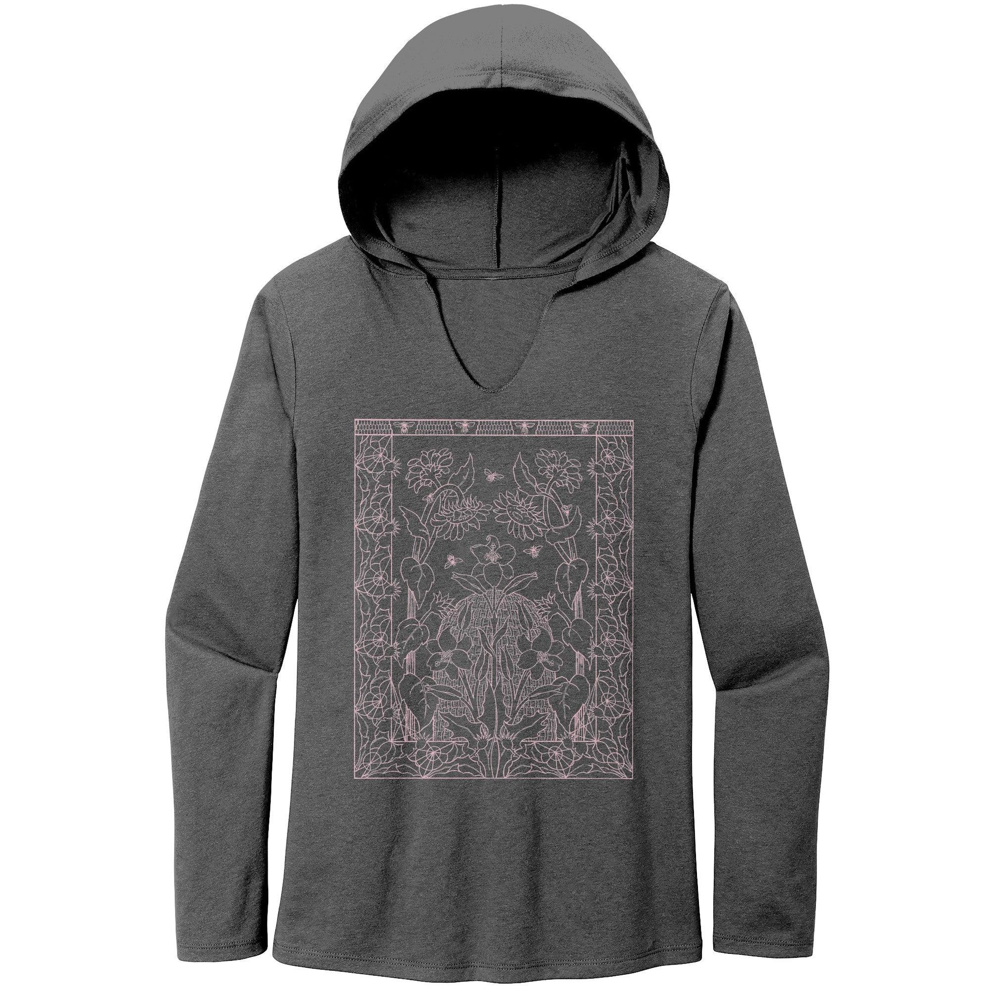 For the Bees Long Sleeve Hoodie Tee - GroveWisdom