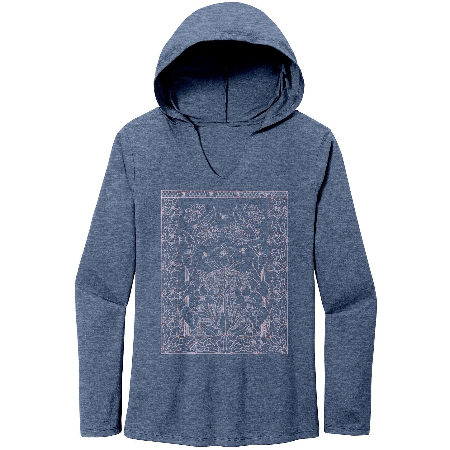 For the Bees Long Sleeve Hoodie Tee - GroveWisdom