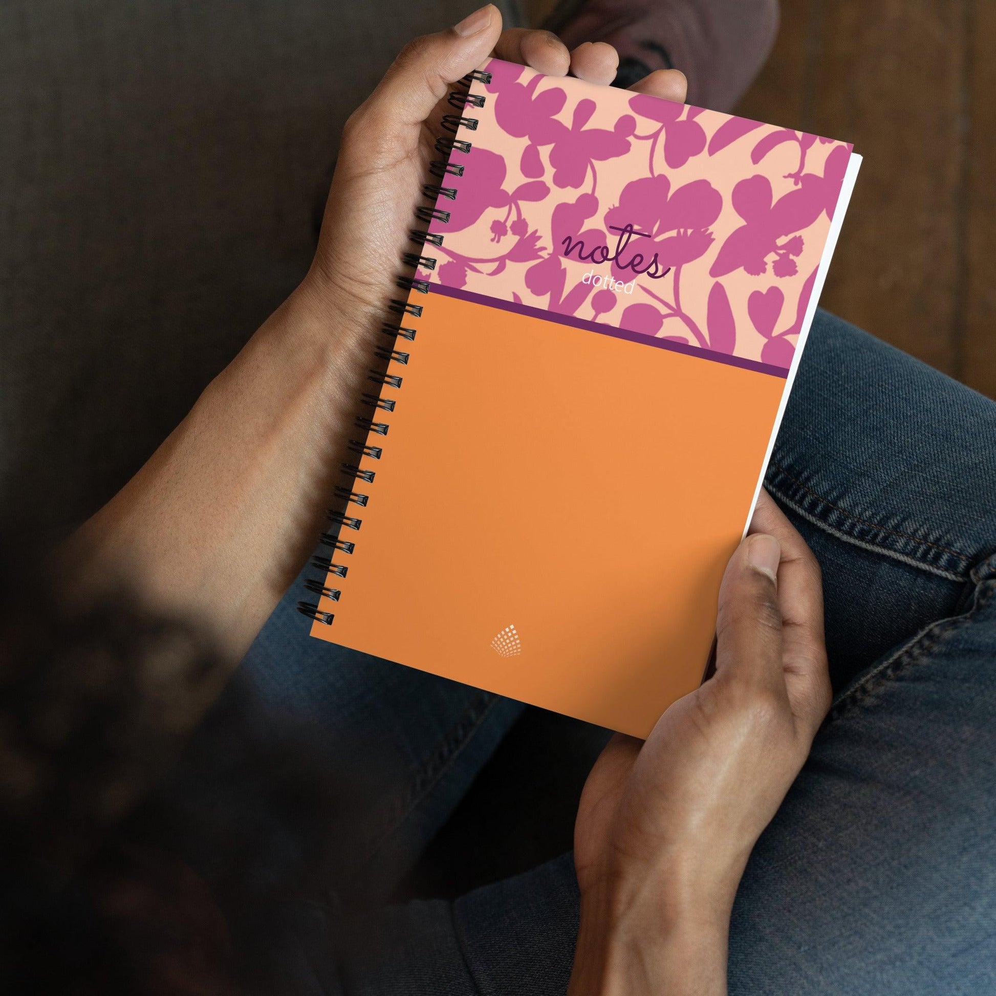 Fuchsia Color Block Spiral notebook - GroveWisdom