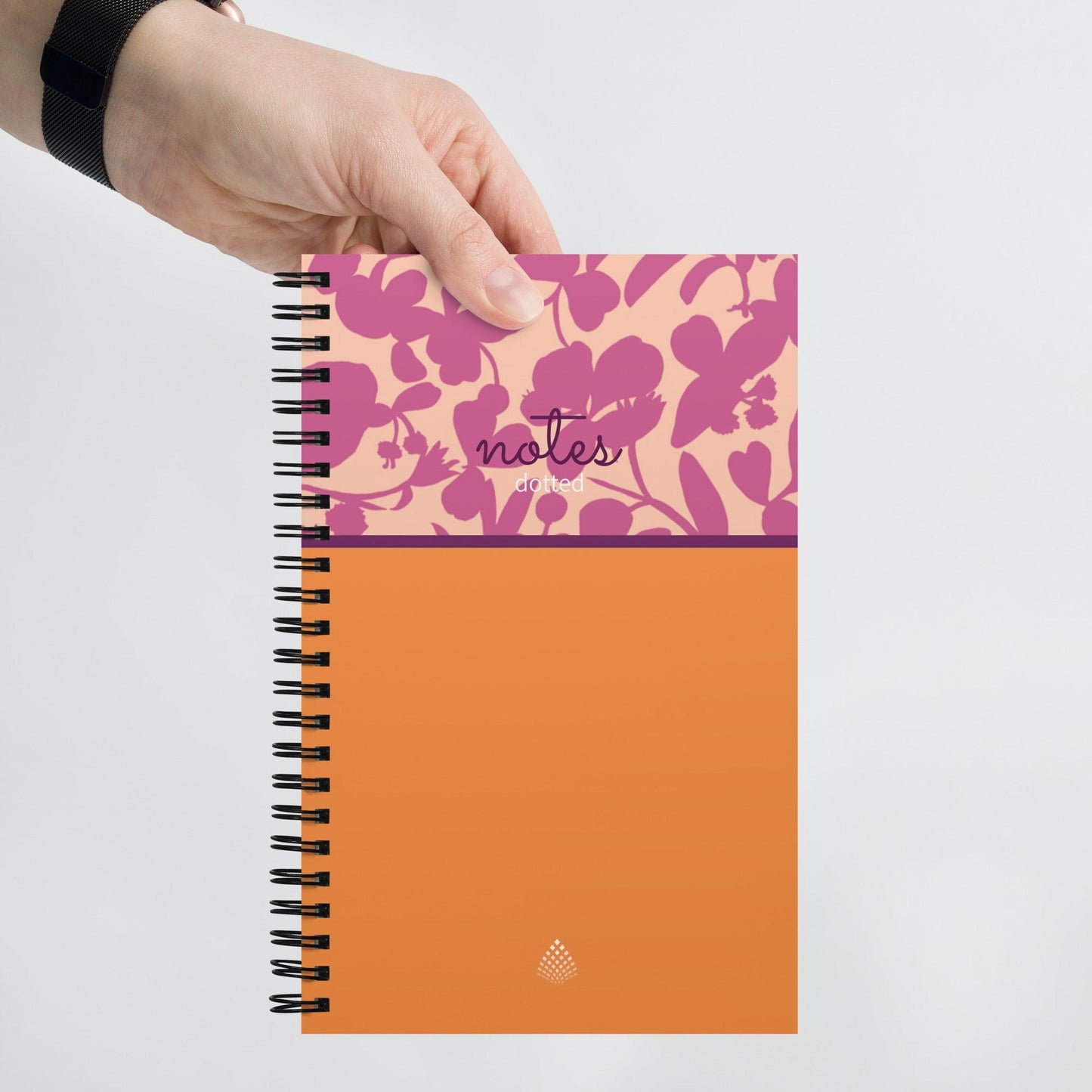 Fuchsia Color Block Spiral notebook - GroveWisdom