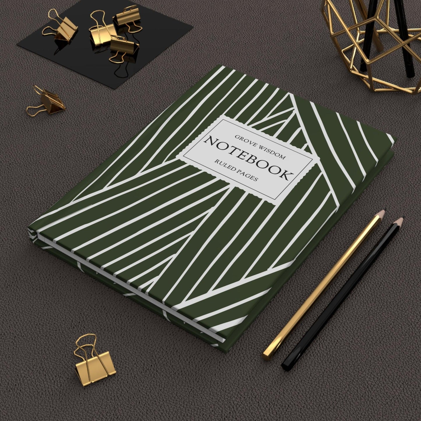 Glorious Green Hardcover Journal Matte - GroveWisdom