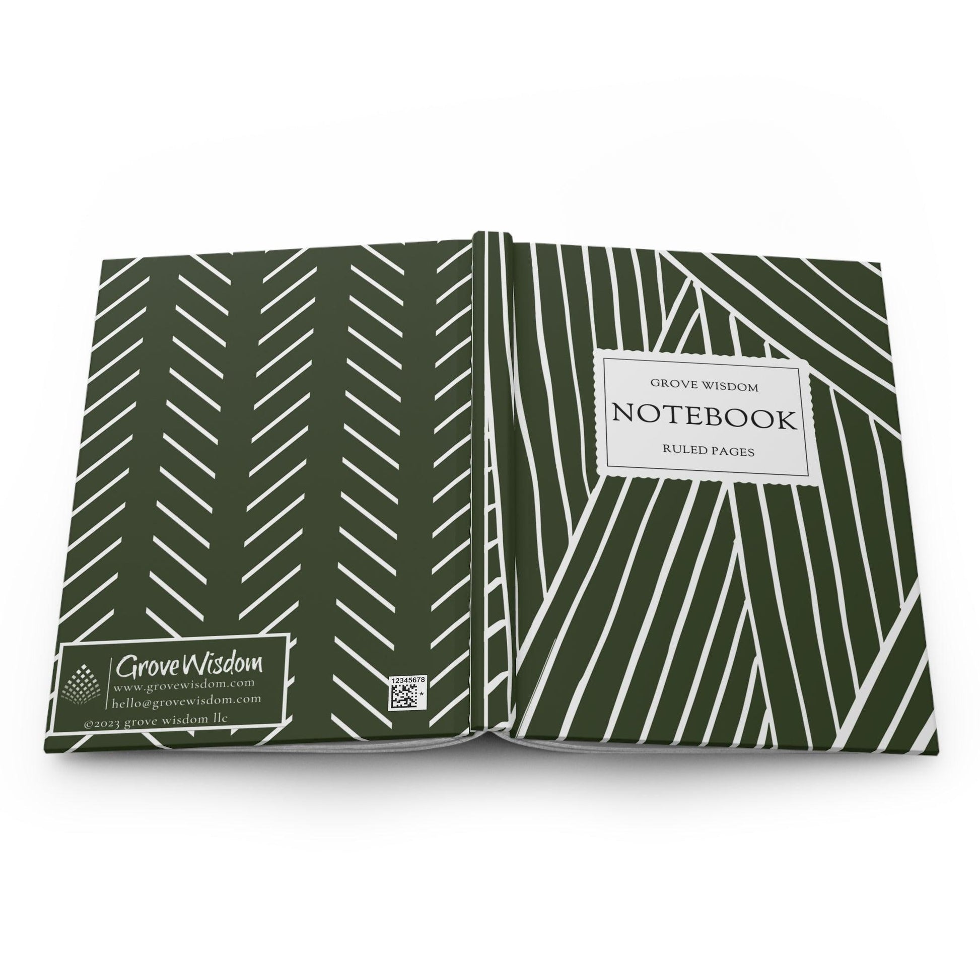 Glorious Green Hardcover Journal Matte - GroveWisdom