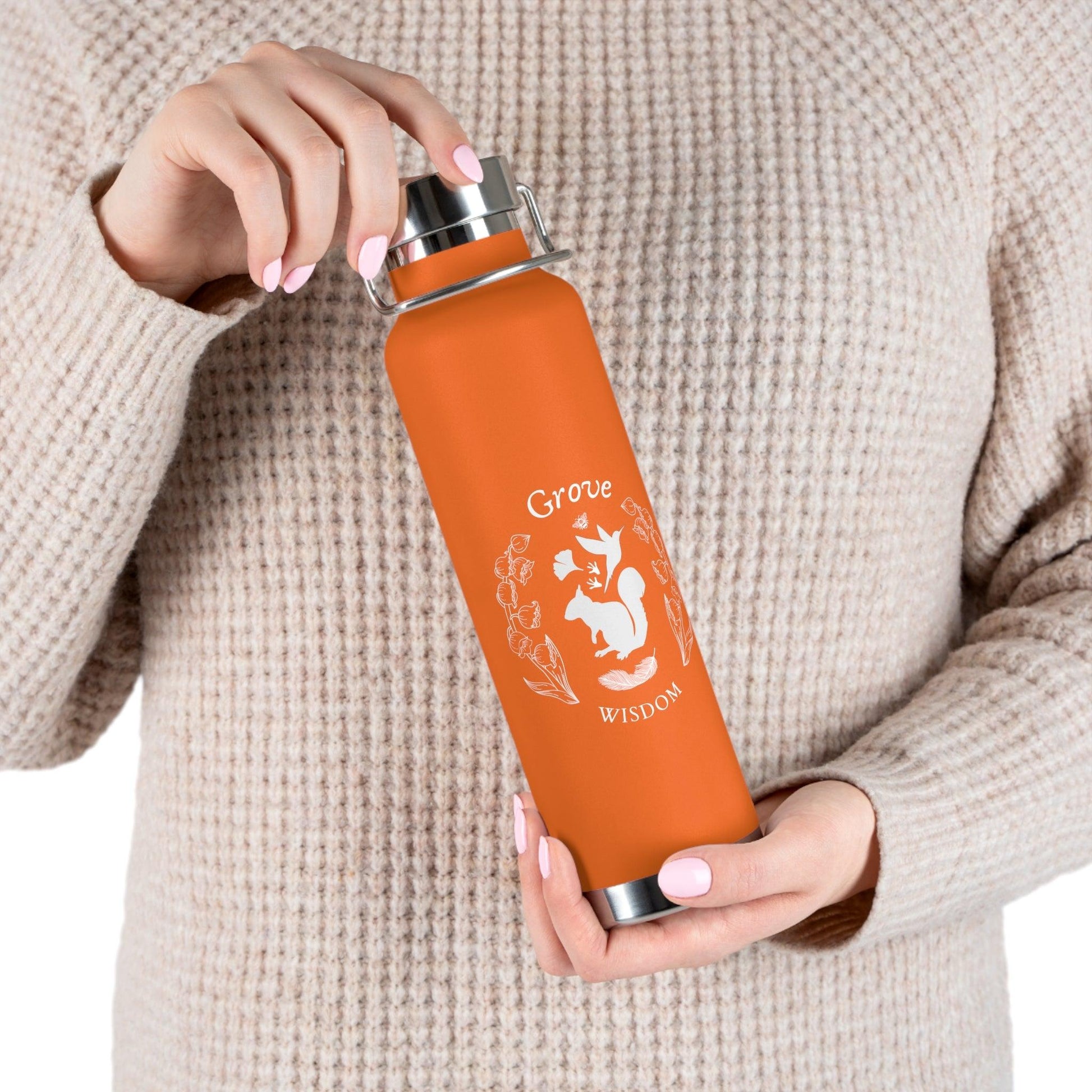 Grove Copper Vacuum Insulated Bottle, 22oz - GroveWisdom