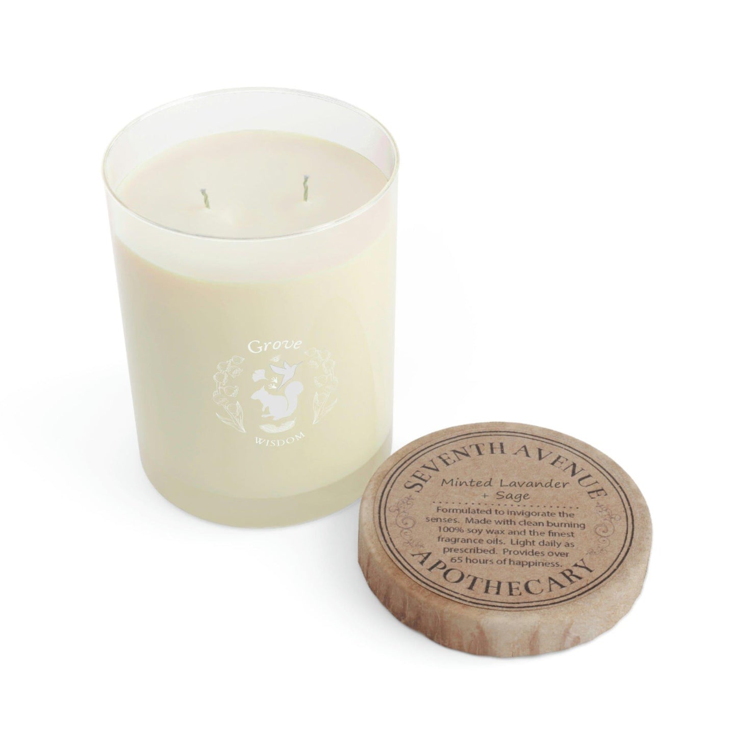 Grove Wisdom Signature Candles - Full Glass, 11oz - GroveWisdom