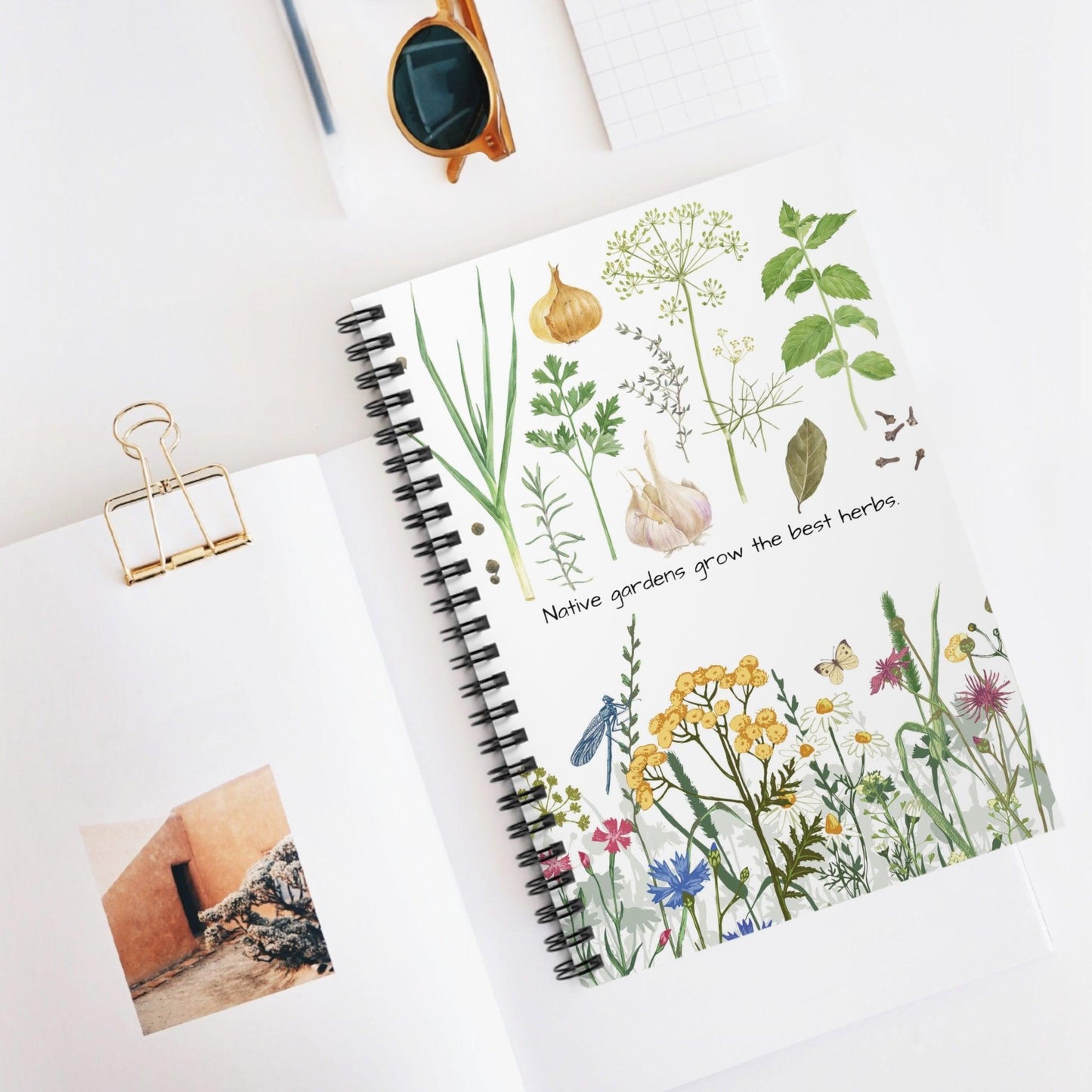 Herbs Spiral Notebook - Ruled Line - GroveWisdom