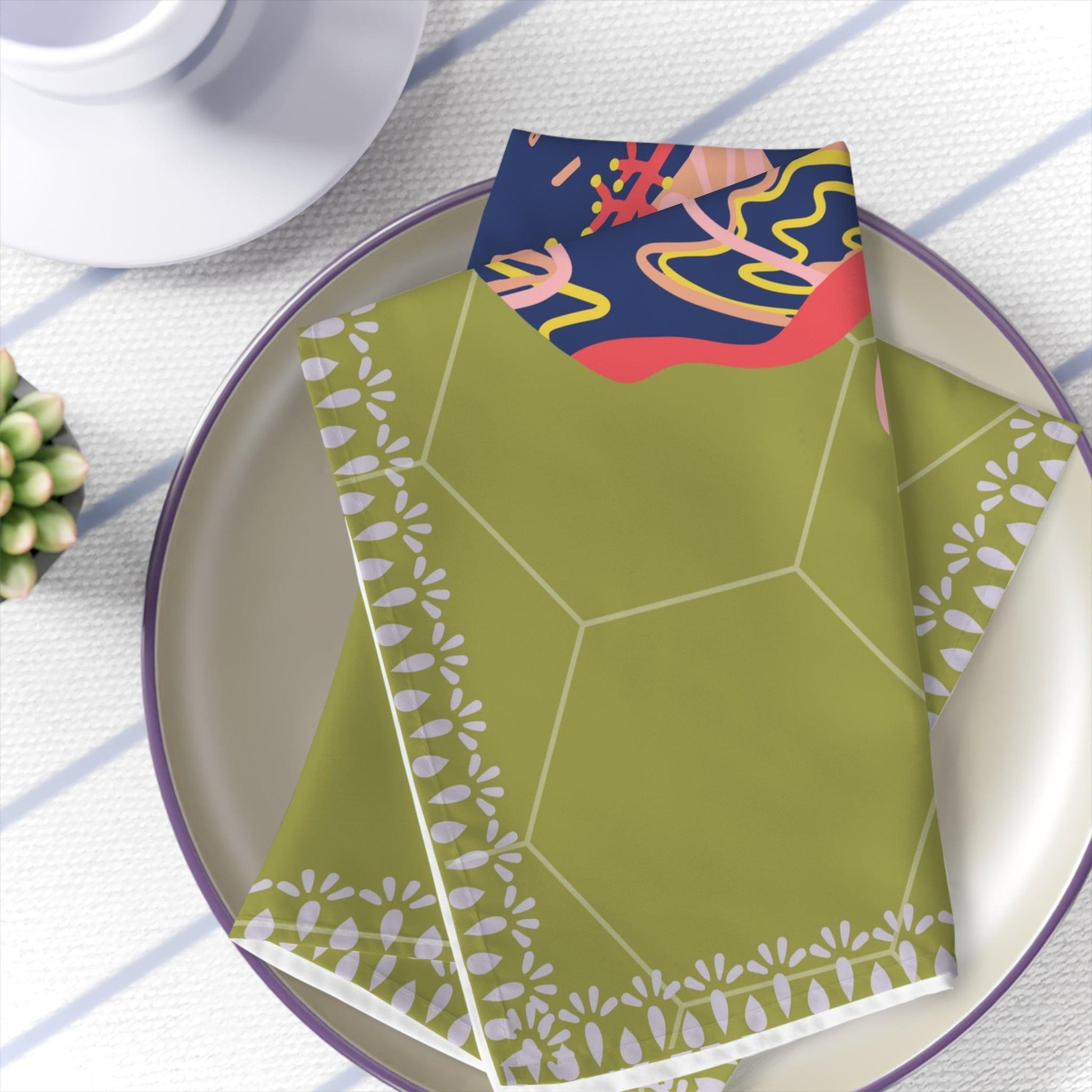 Hibiscus Cloth Napkins (set of 4) - GroveWisdom