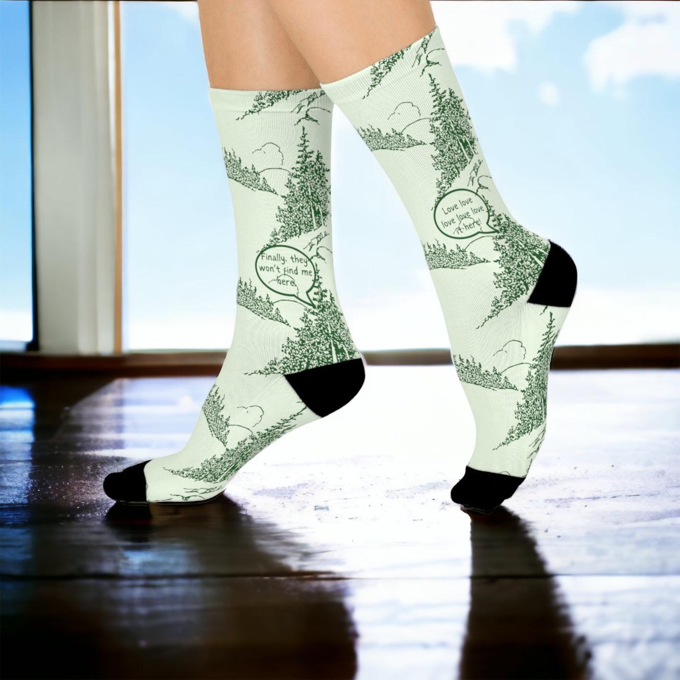 Into the Woods Cushioned Crew Socks - GroveWisdom