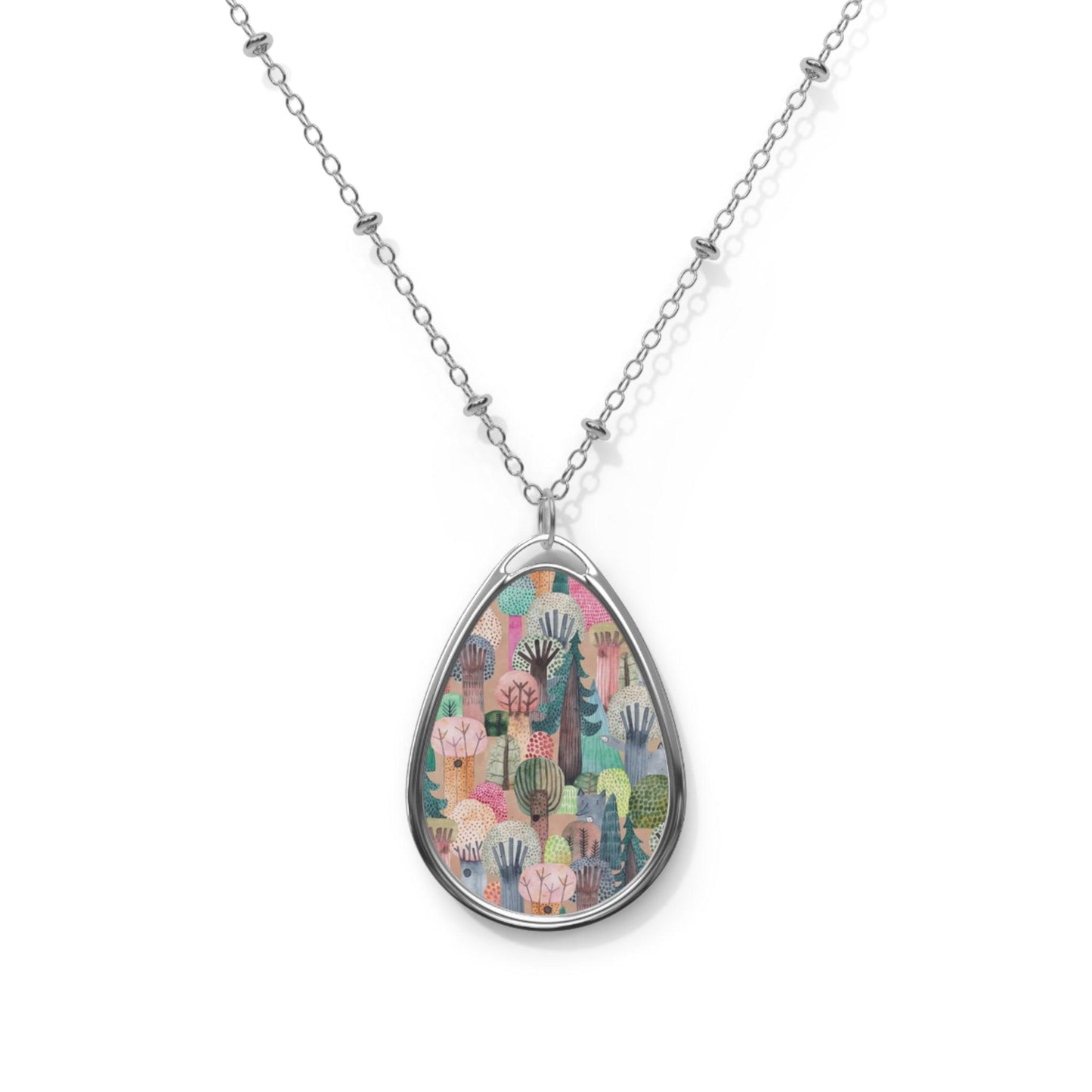 Into the Woods Oval Necklace - GroveWisdom