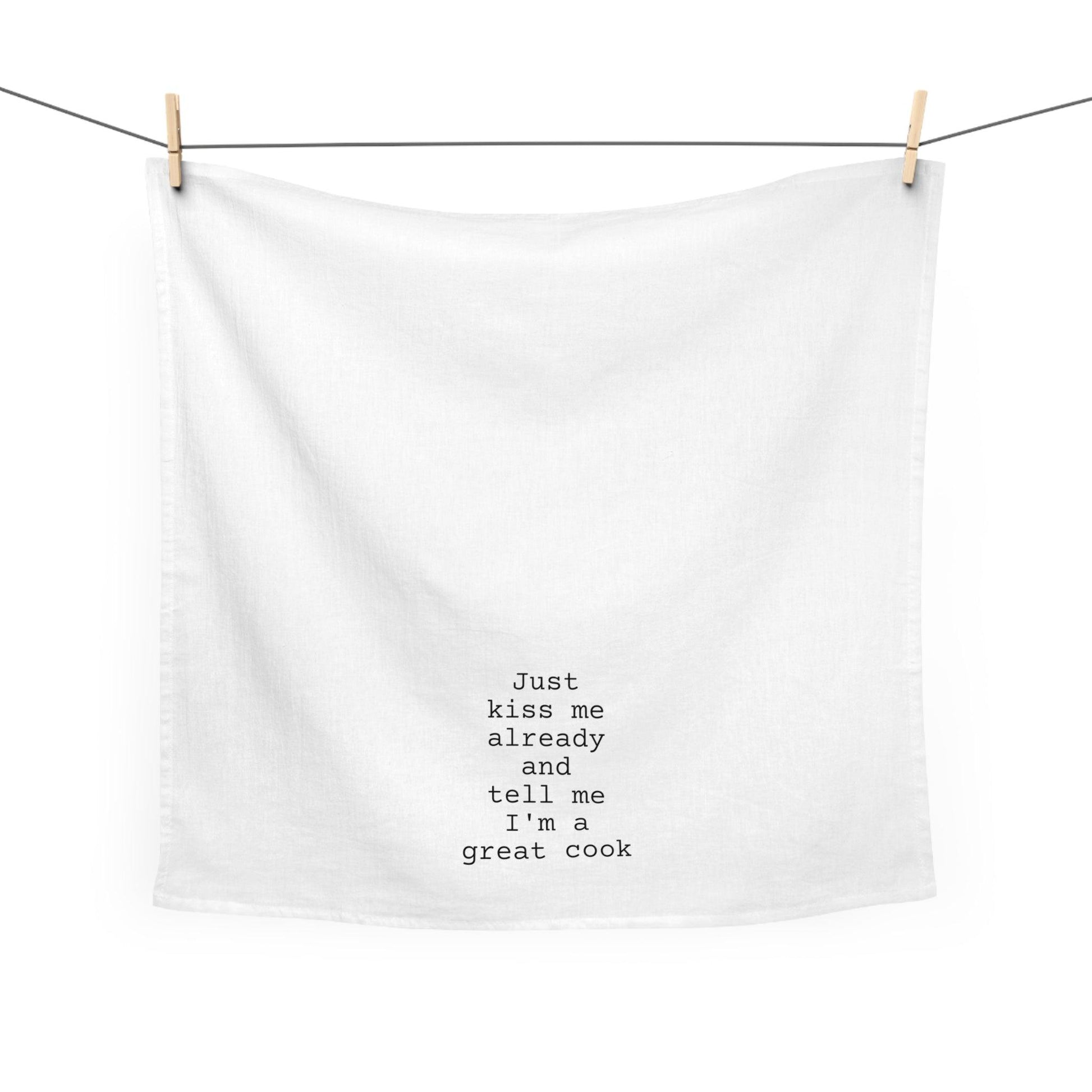 Kiss the Cook Tea Towel - GroveWisdom