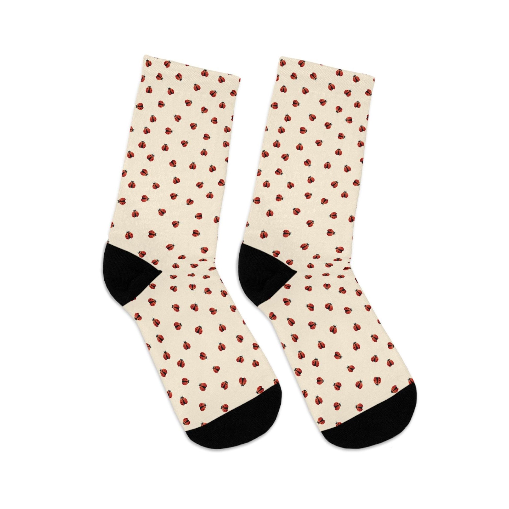 Ladybug Recycled Poly Socks - GroveWisdom