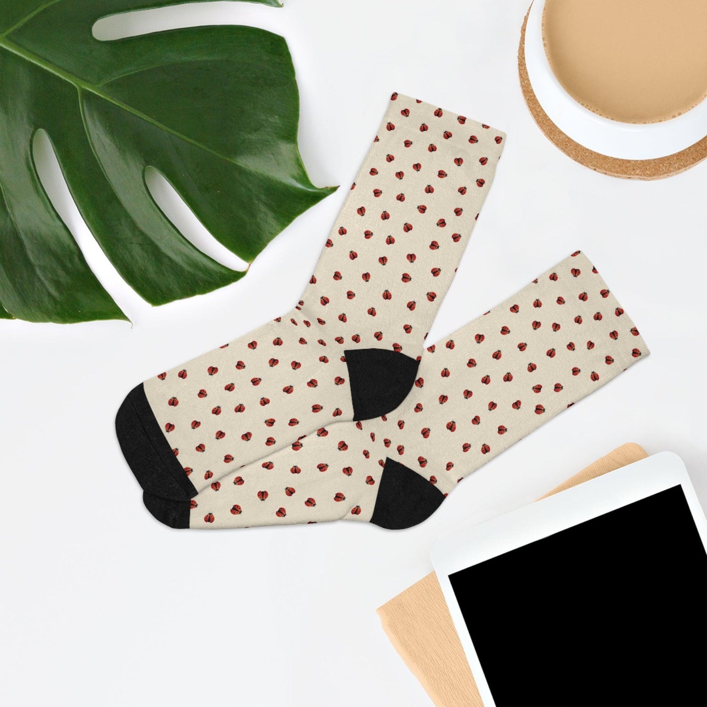 Ladybug Recycled Poly Socks - GroveWisdom