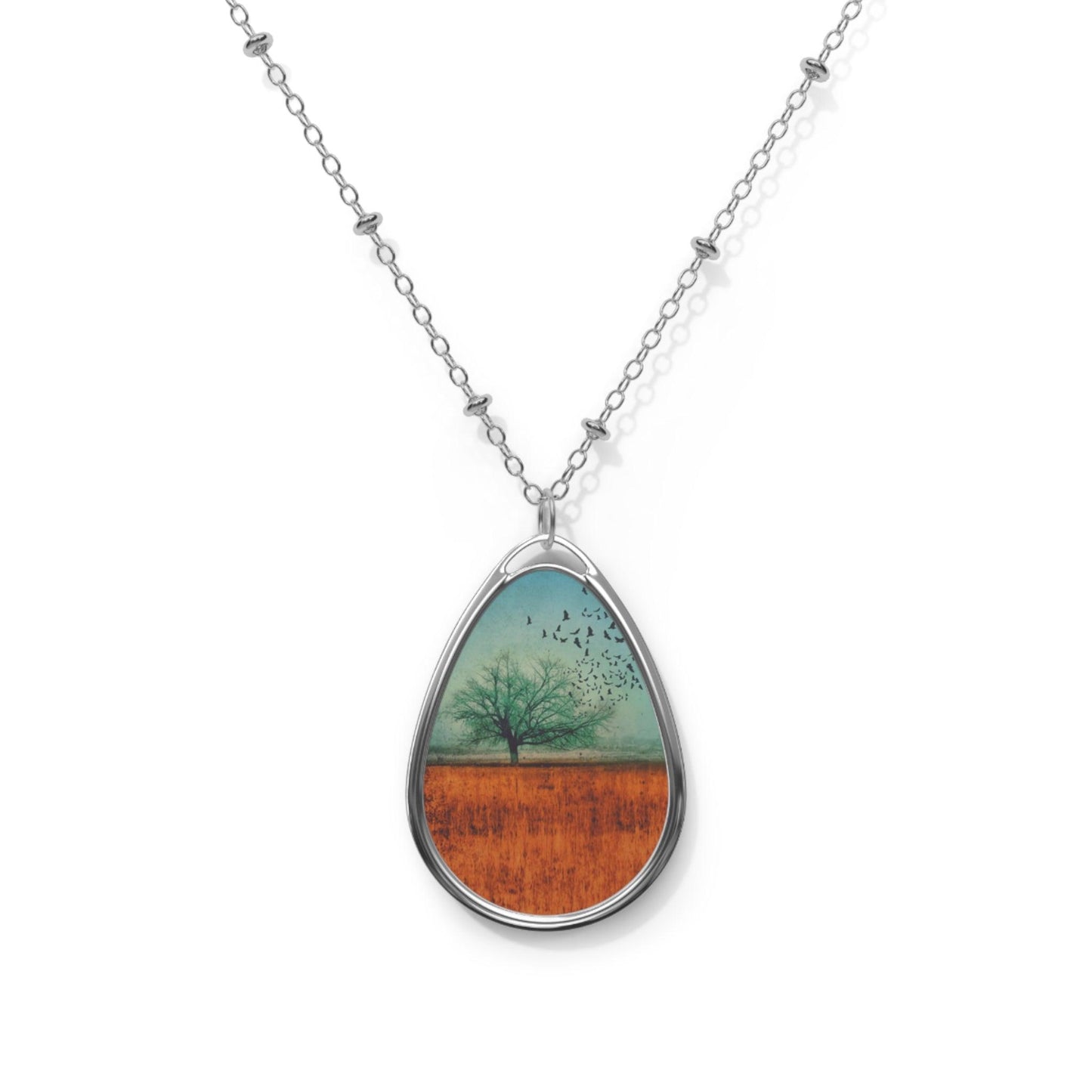 Landscape Oval Necklace - GroveWisdom