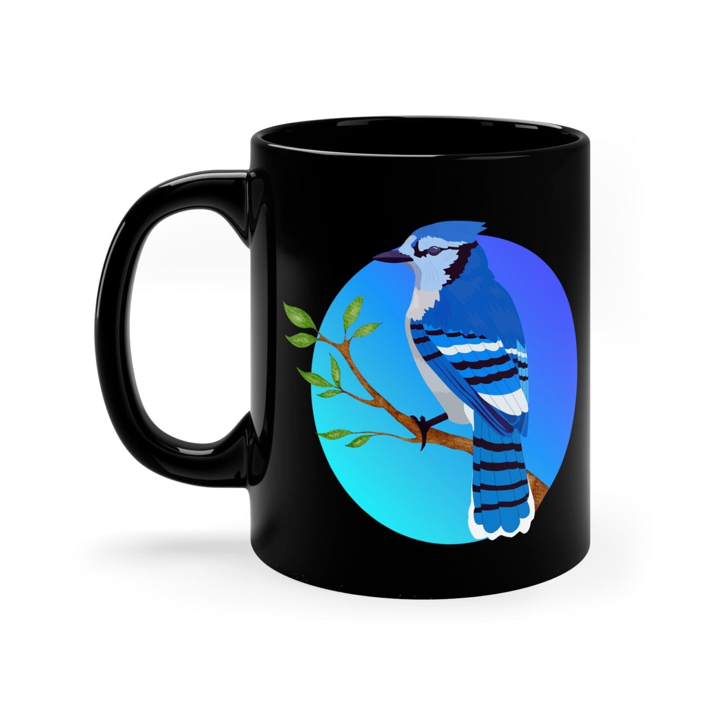 Left-handed Blue Jay Mug - GroveWisdom