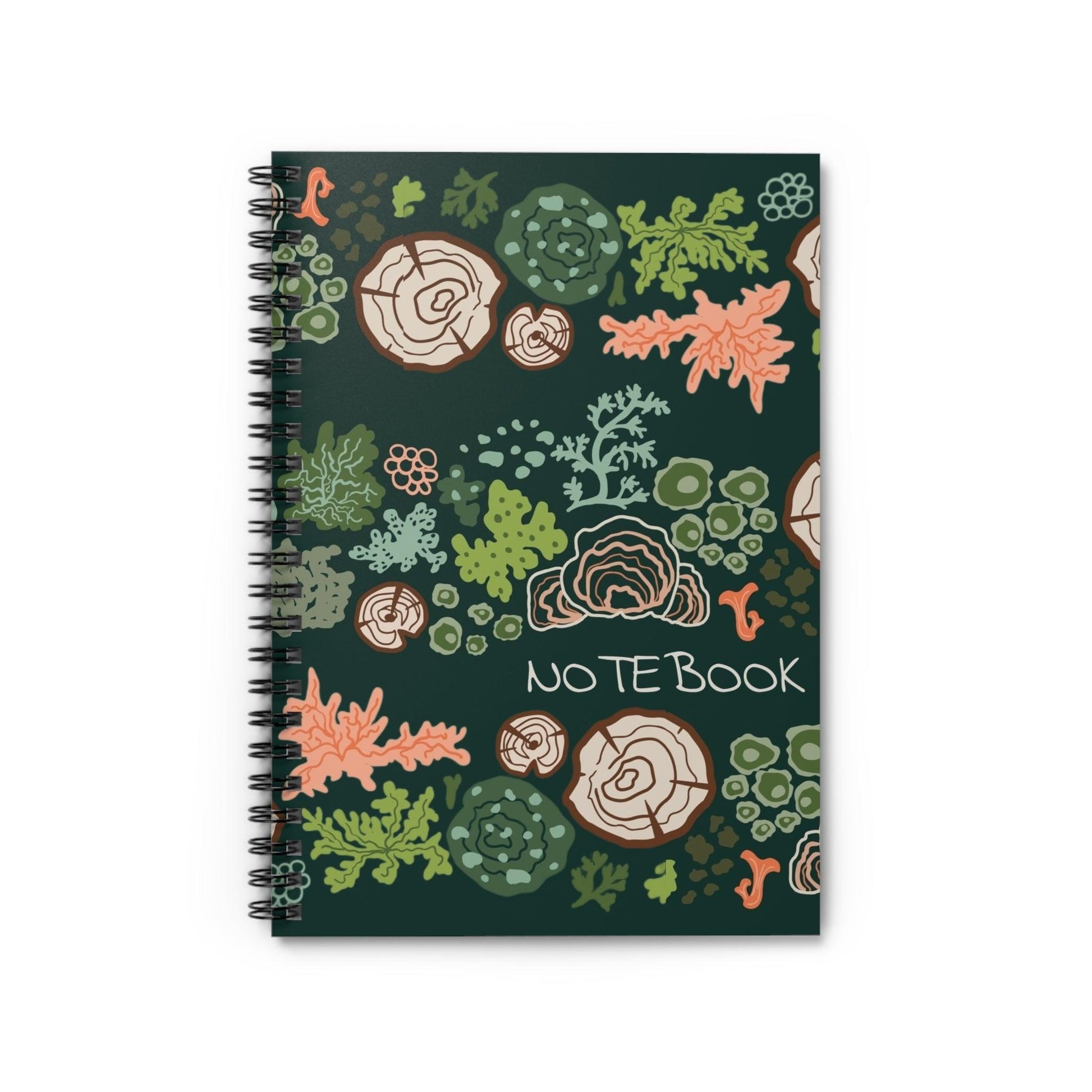 Lichen Spiral Notebook - GroveWisdom