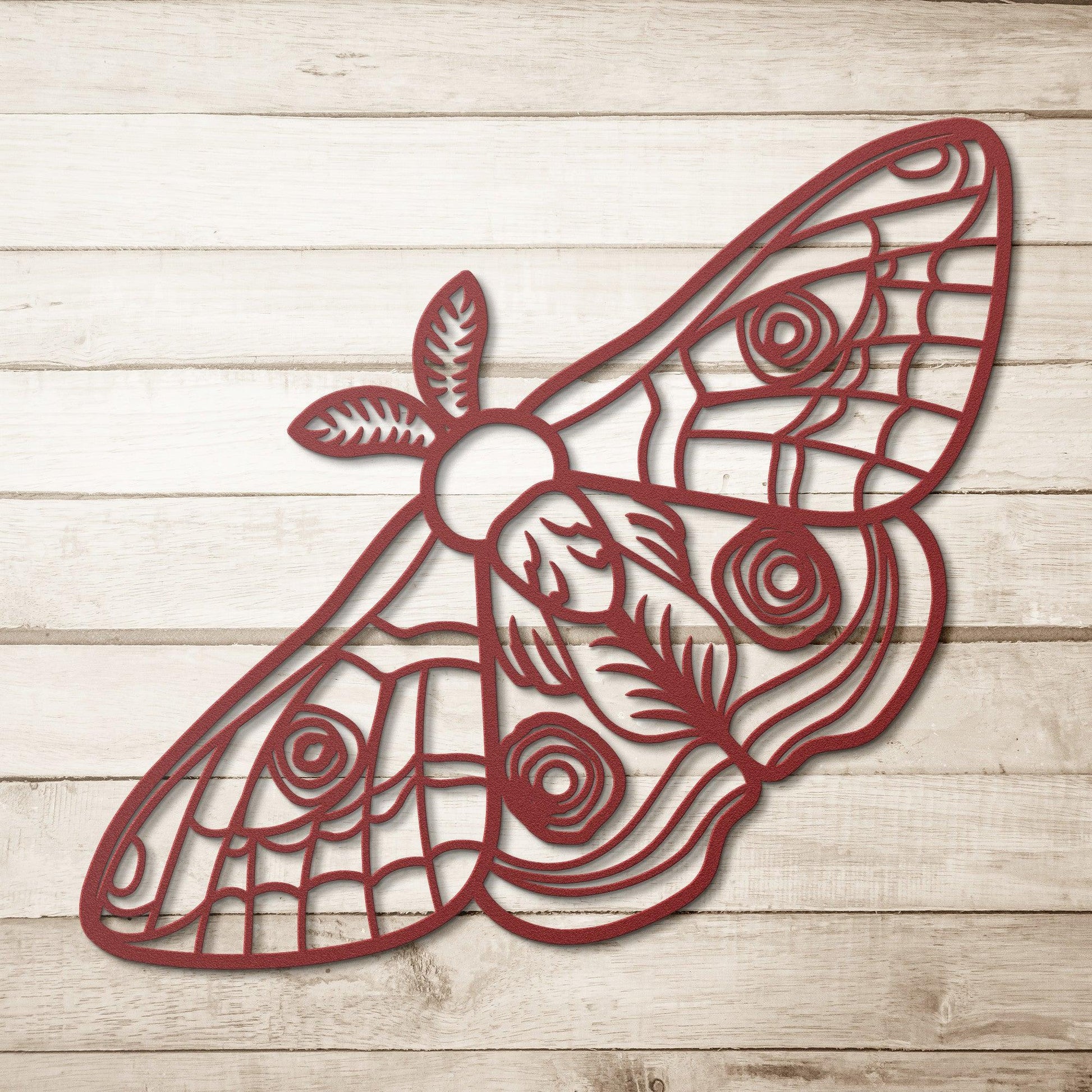 Moth Metal Art - GroveWisdom