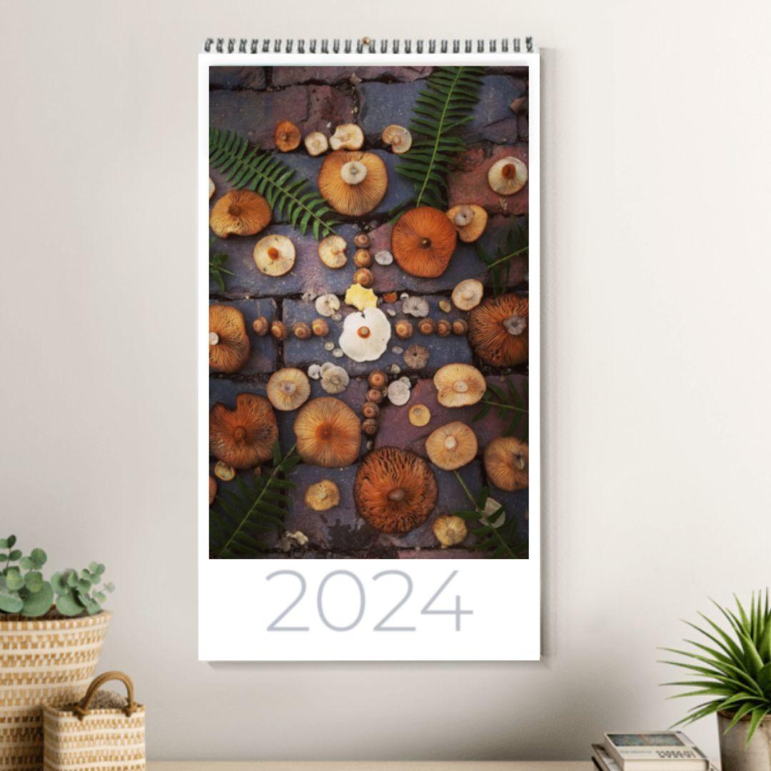 Mushroom Wall Calendar - GroveWisdom